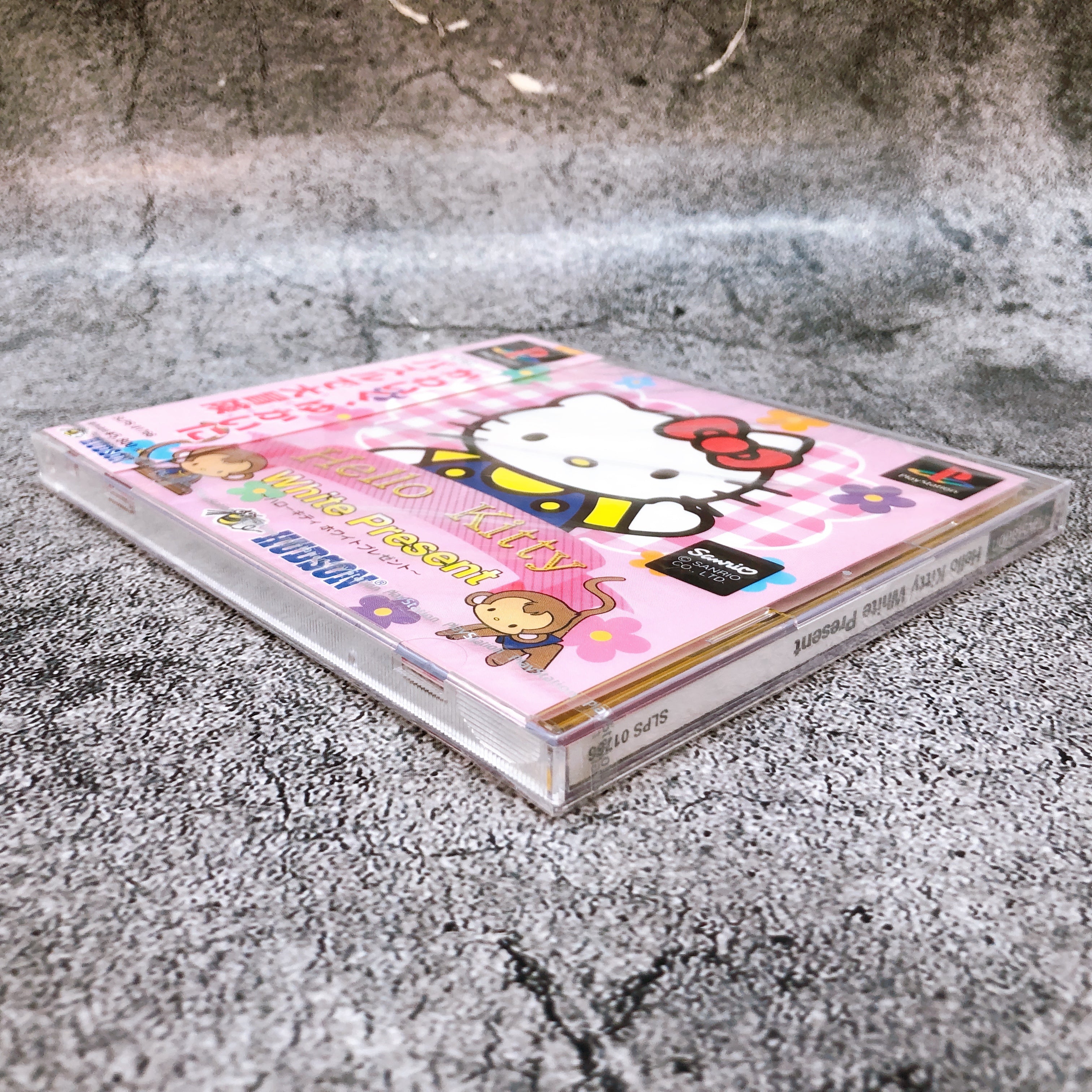 Playstation Hello Kitty White Present PS1 Hudson Sony Puzzle Game Sealed New