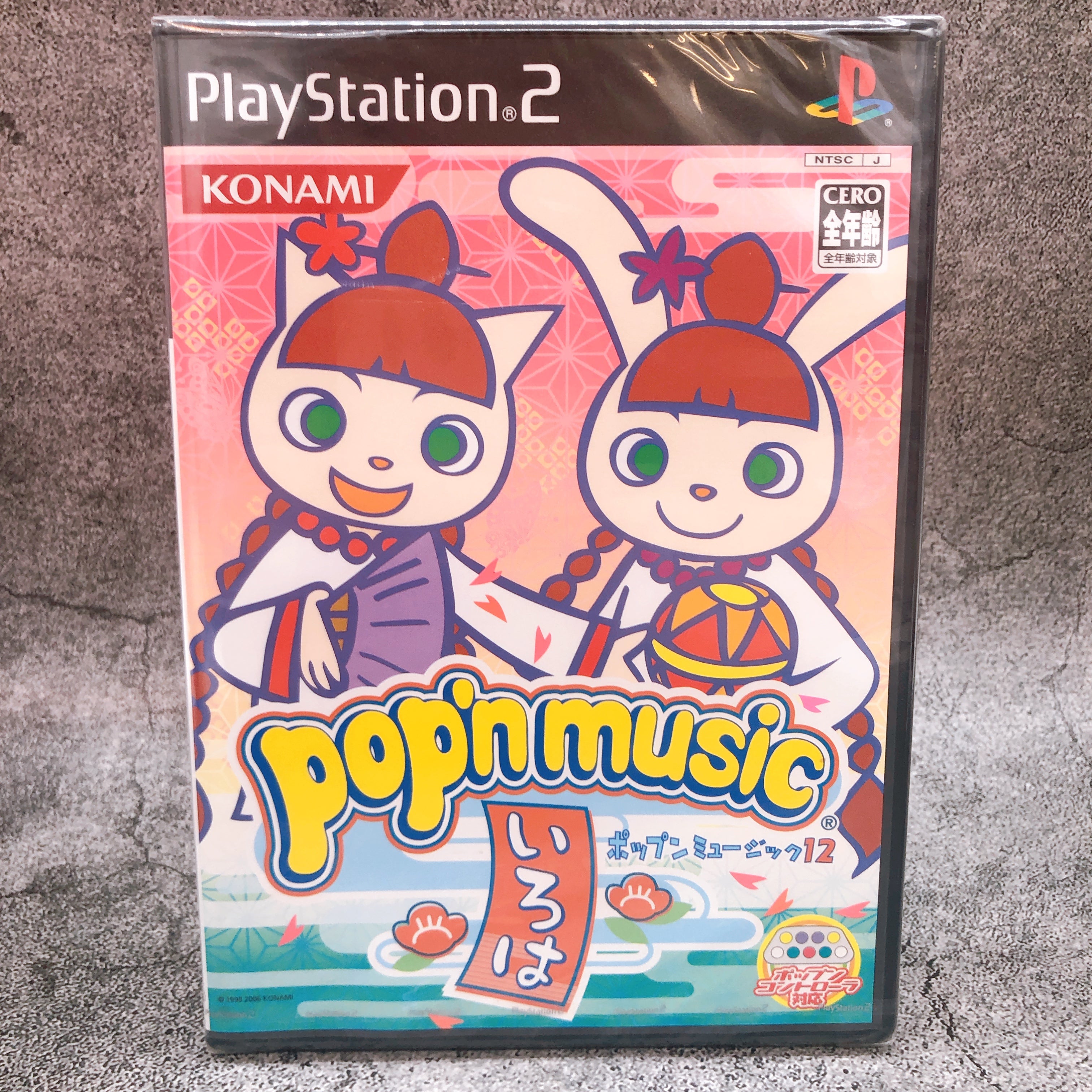 Playstation 2 Pop'n Music 12 Iroha PS2 Sony Konami Game Sealed New