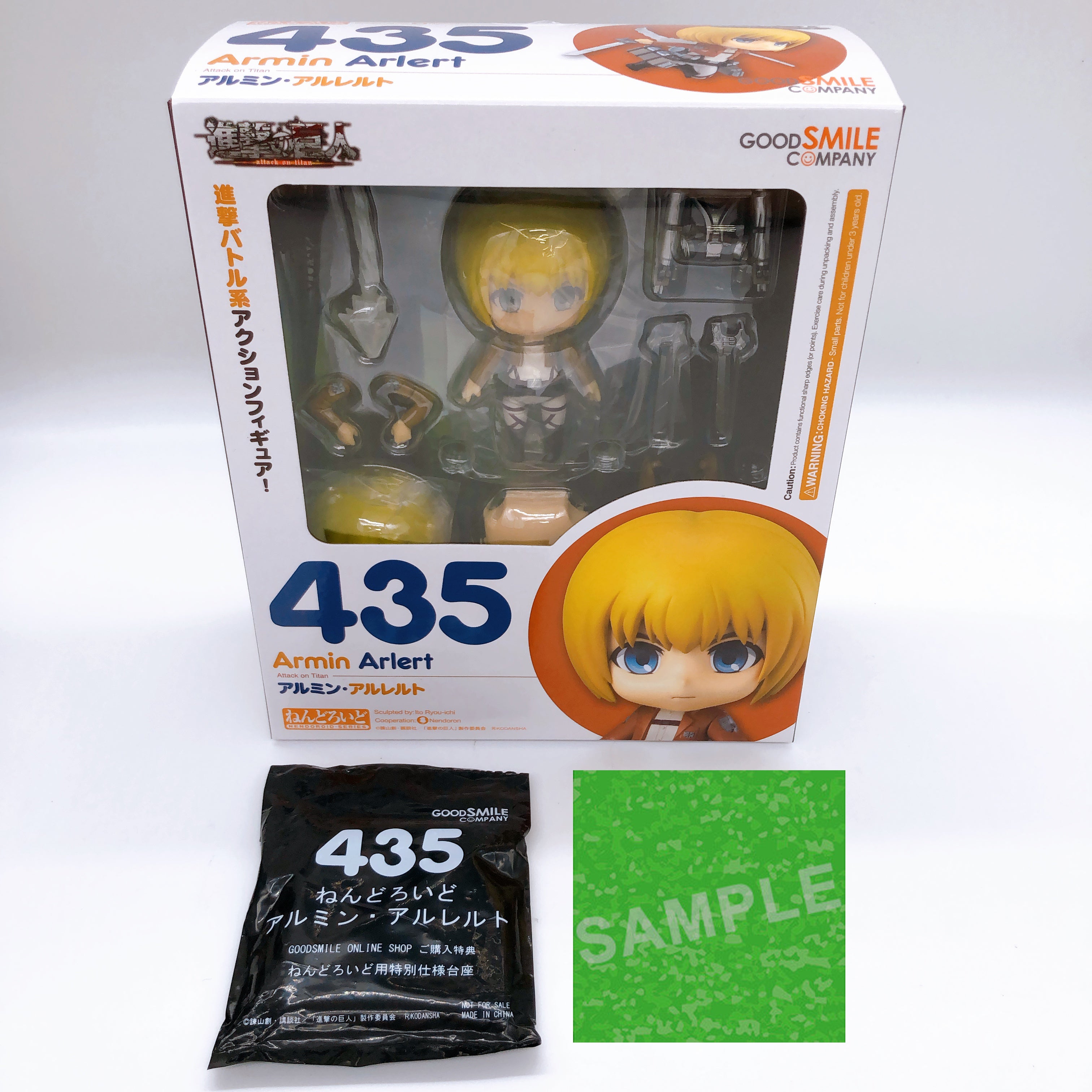 (w/Bonus) Nendoroid Attack on Titan Mikasa Eren Armin Set of 3 Action Figure NEW