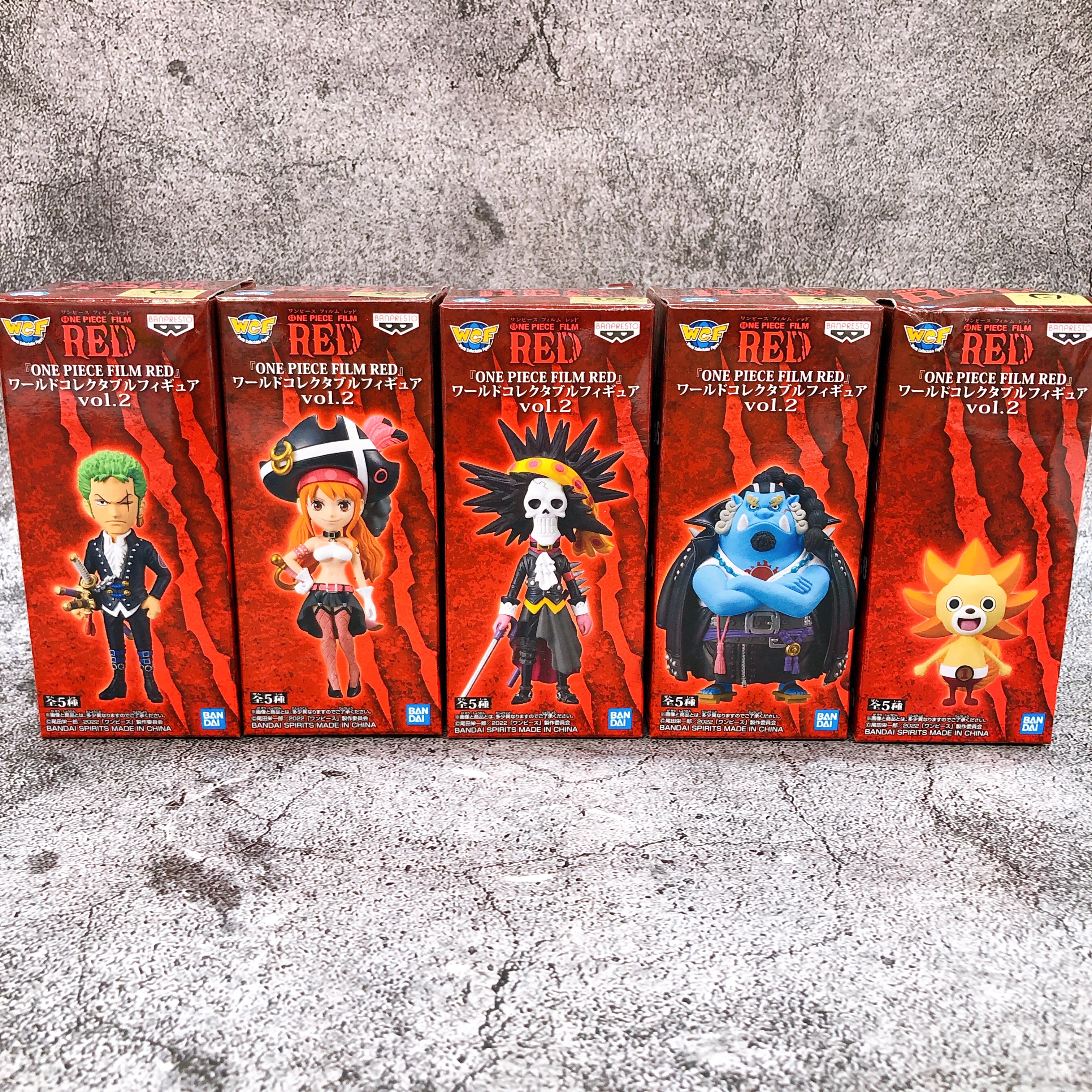 ONE PIECE FILM RED World Collectable Figure WCF vol.1-3 Complete Set Japan NEW