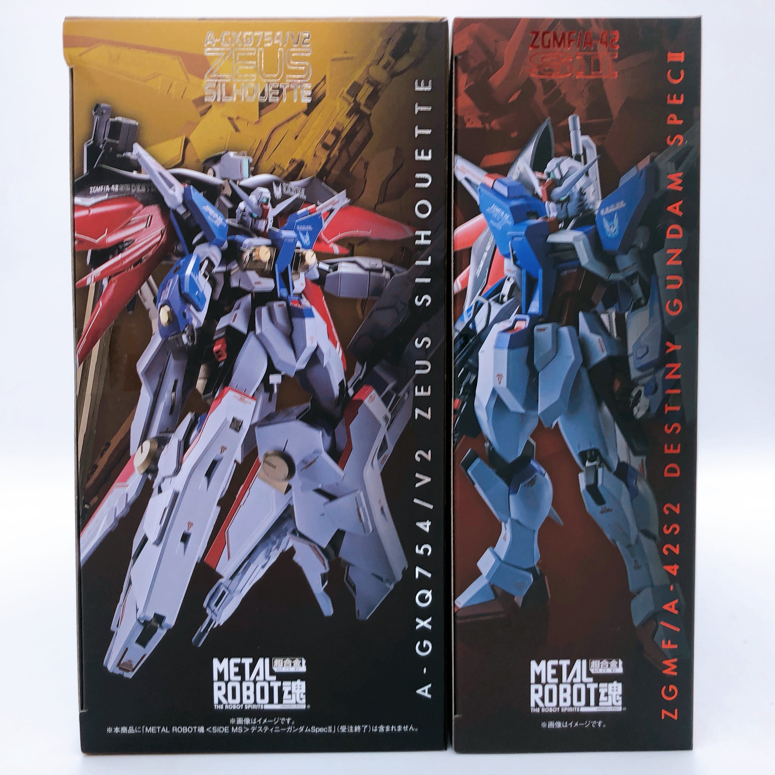 Metal Robot Spirits Destiny Gundam Spec II & Zeus Silhouette Set Figure Bandai