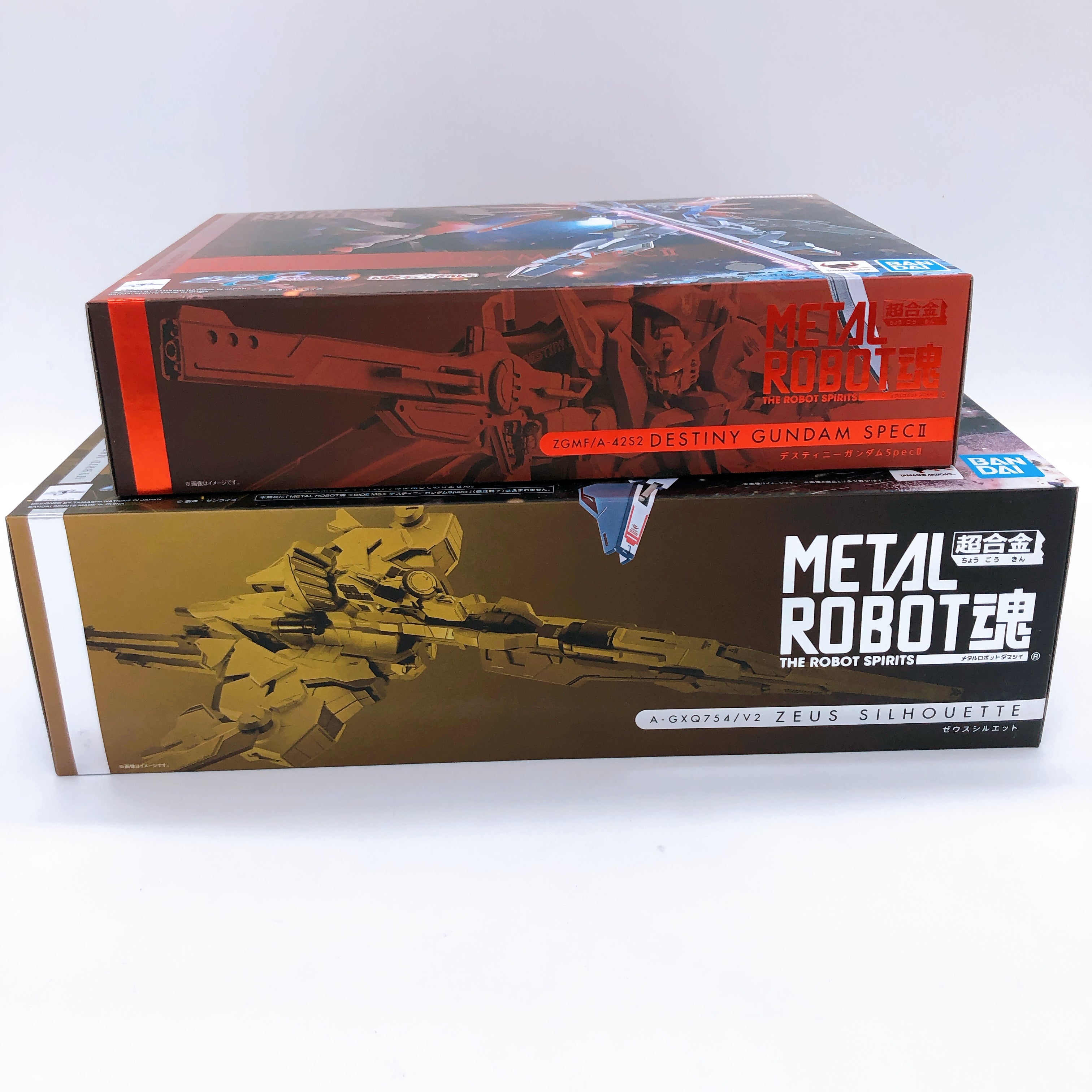 Metal Robot Spirits Destiny Gundam Spec II & Zeus Silhouette Set Figure Bandai