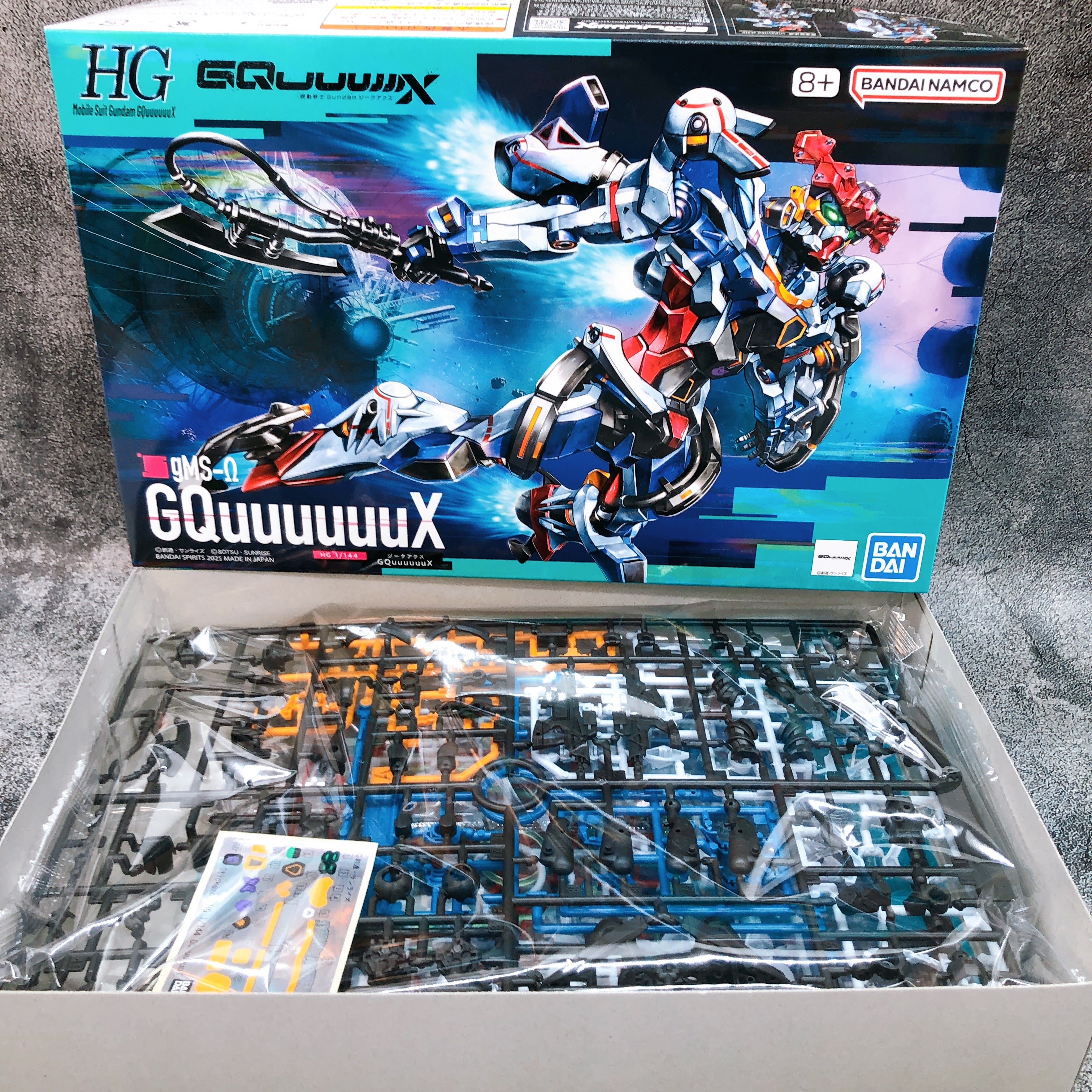 HG 1/144 Gundam GQuuuuuuX & RED Gundam Set Model Kit Bandai Japan NEW FASTSHIP