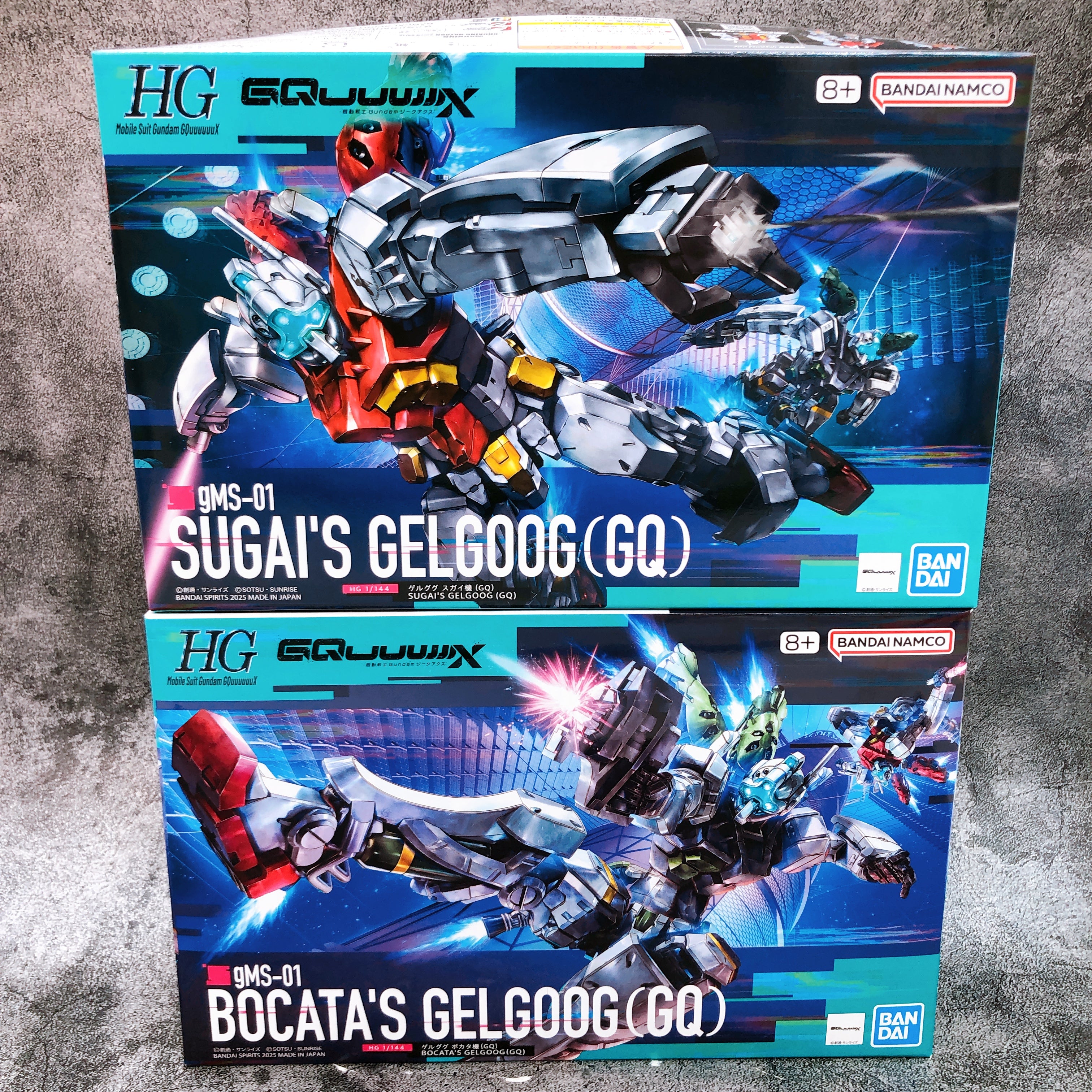 HG 1/144 Sugai's Gelgoog (GQ) & Bocata's Gelgoog (GQ) Set Model Kit Bandai NEW