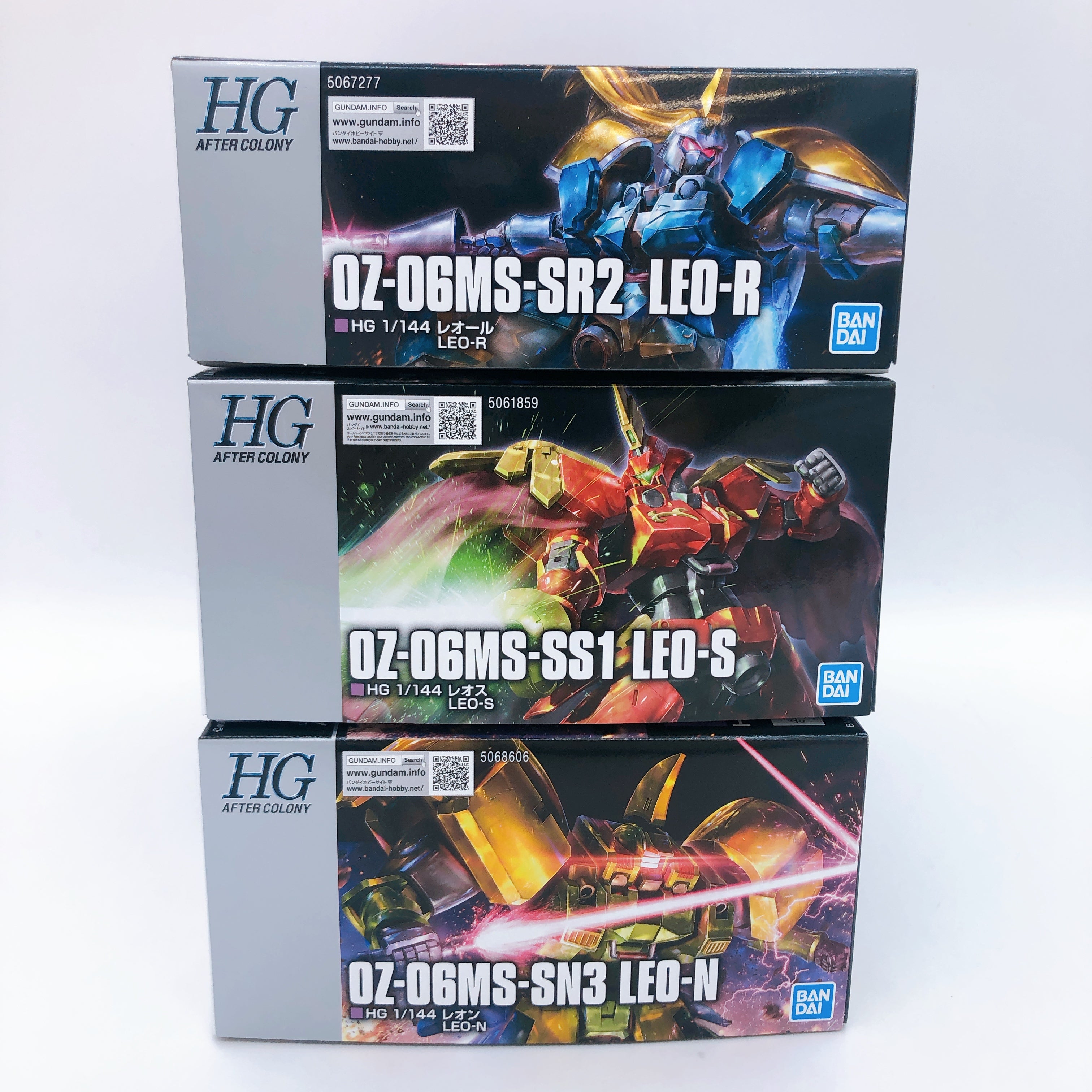 HG 1/144 LEO-S / LEO-R / LEO-N Set of 3 Gundam W Model Kit Premium Bandai NEW