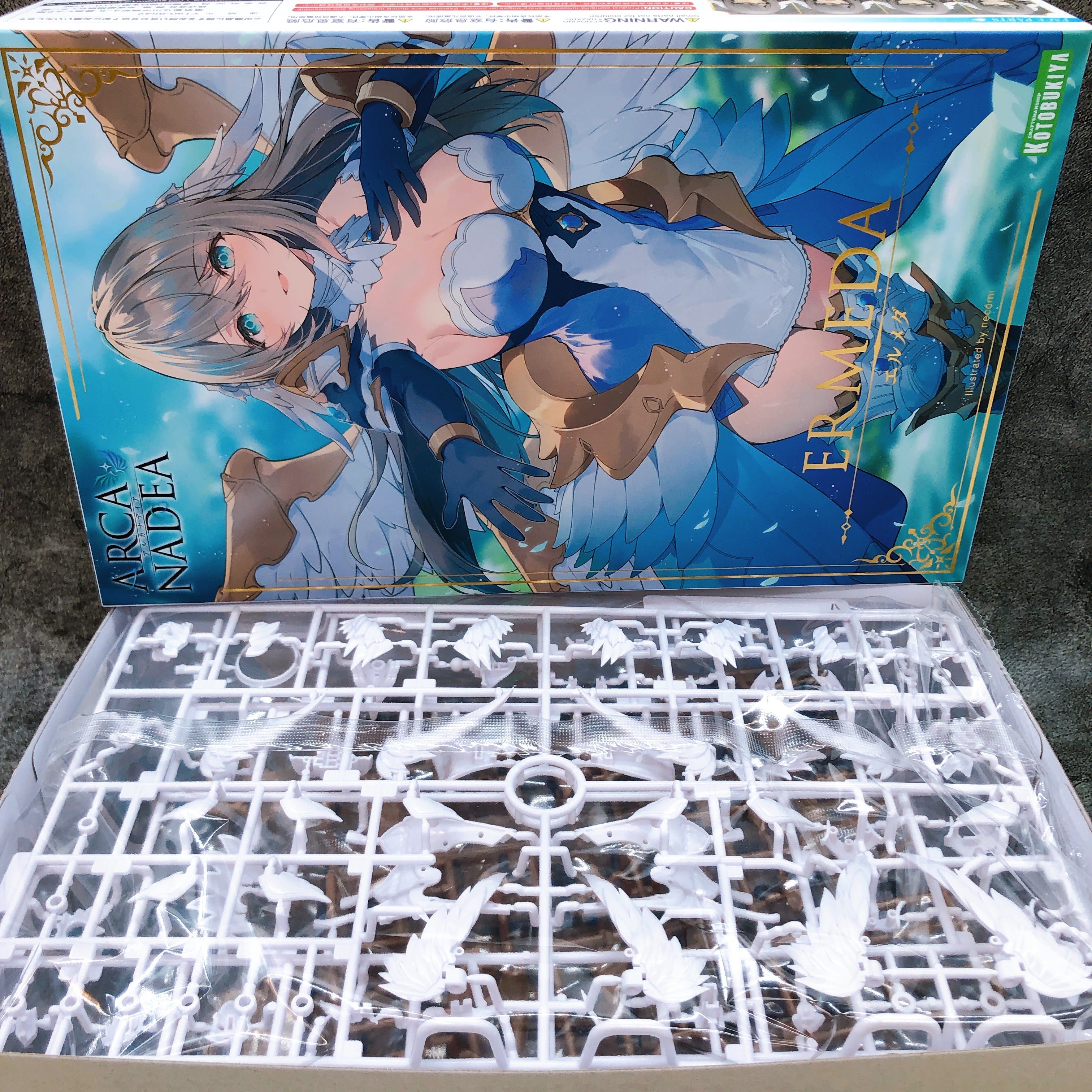 ARCANADEA ERMEDA & Bonus Special Color Hair Parts Set Model Kit KOTOBUKIYA NEW