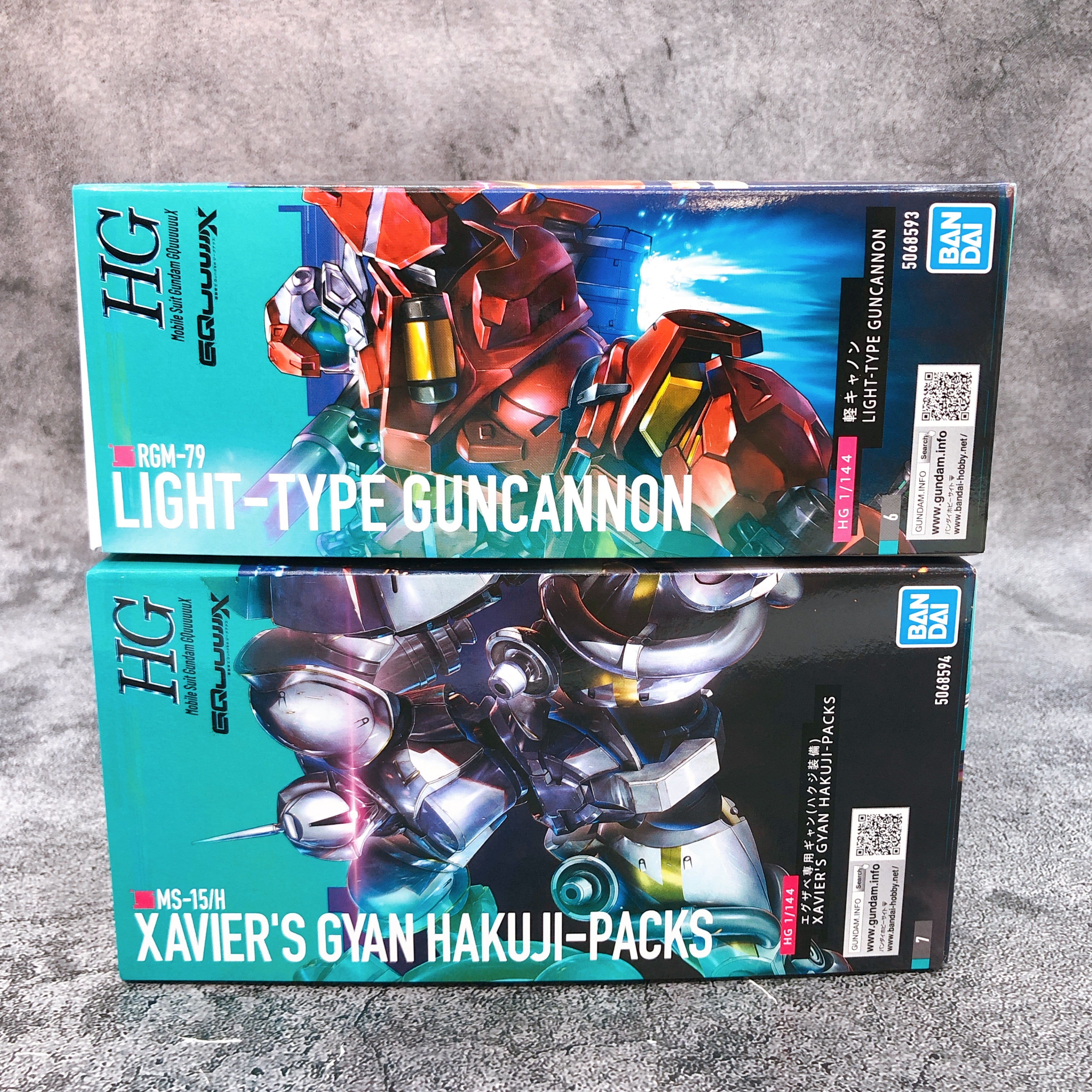 HG 1/144 Light-Type Guncannon & Xavier's Gyan Hakuji-Packs Set Kit Bandai NEW