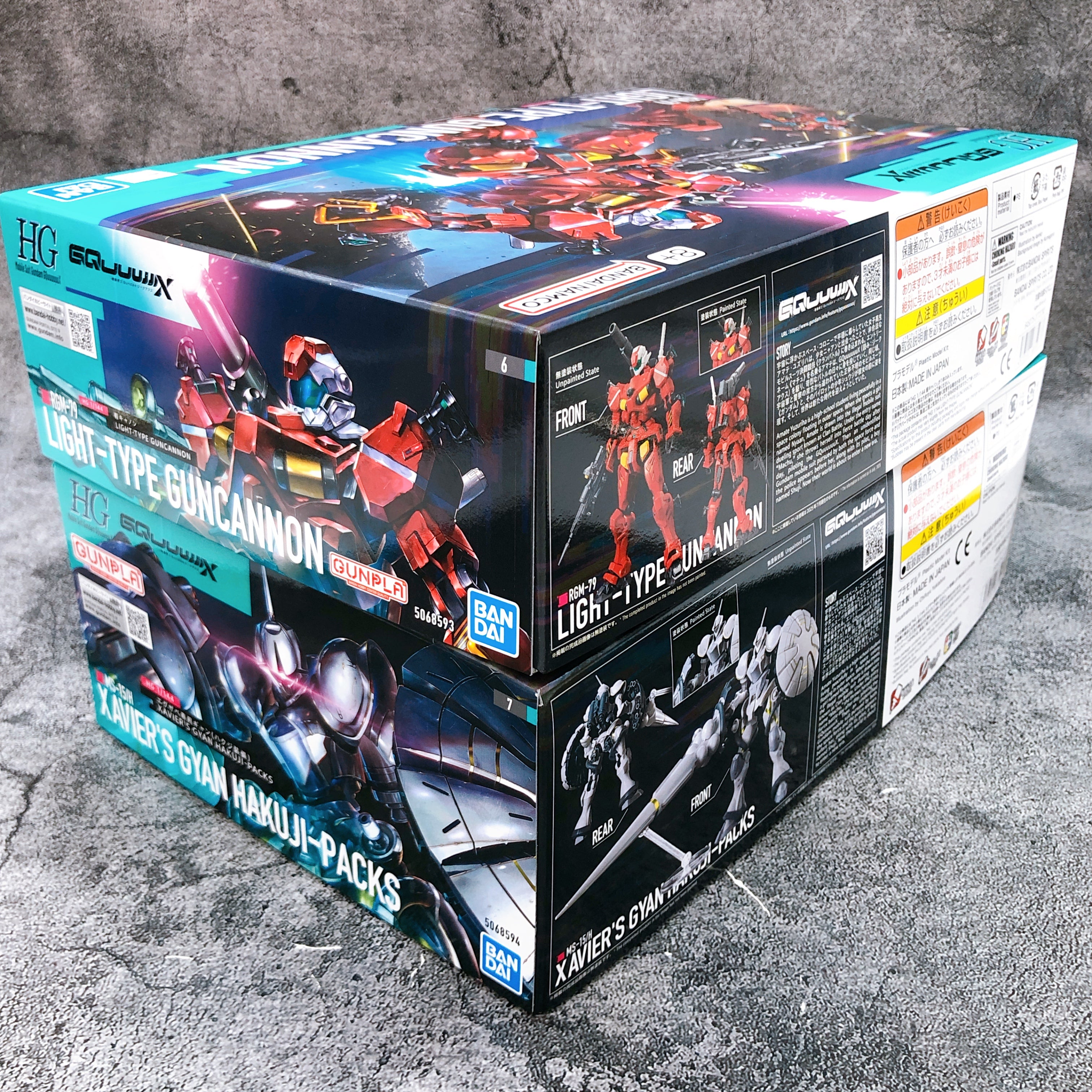 HG 1/144 Light-Type Guncannon & Xavier's Gyan Hakuji-Packs Set Kit Bandai NEW