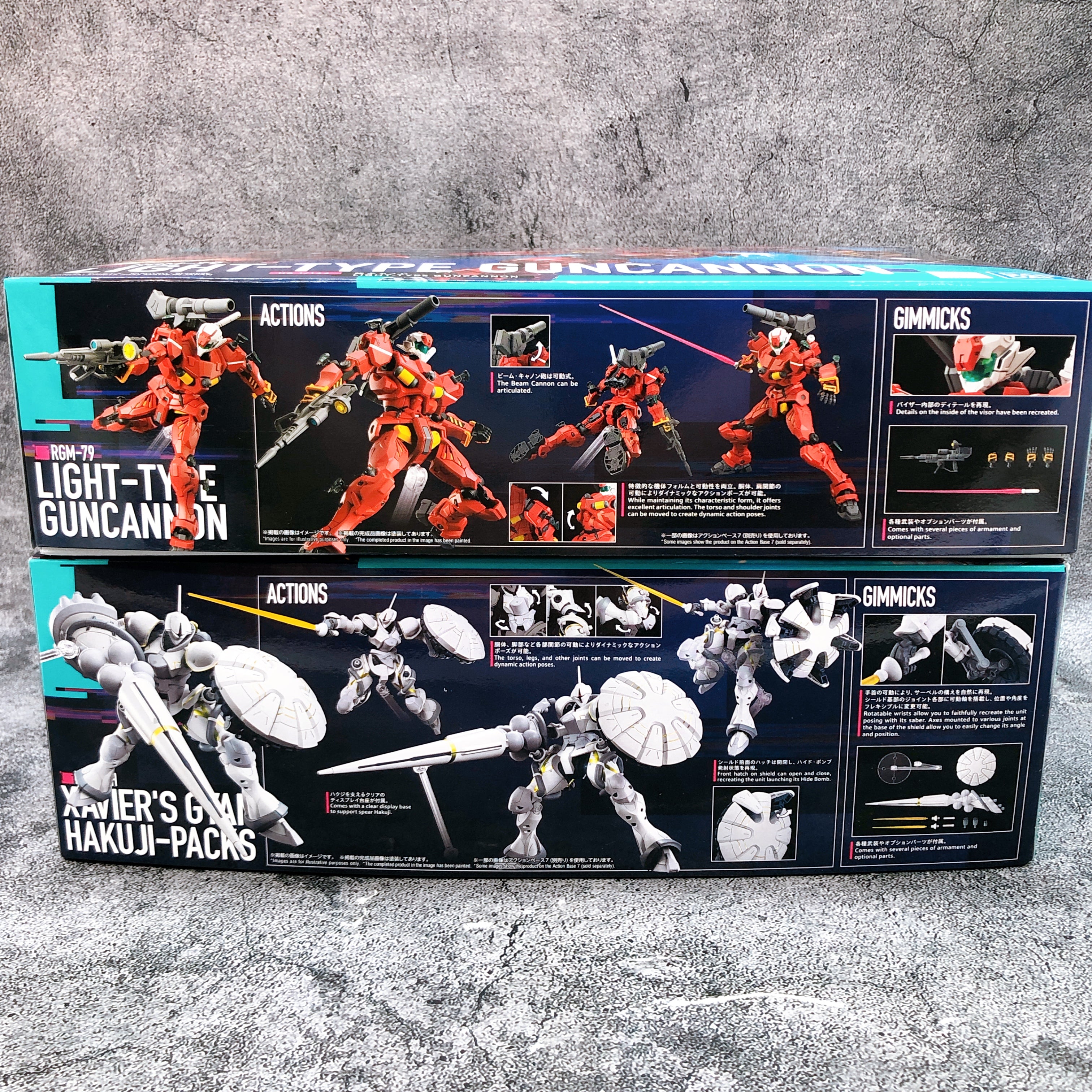 HG 1/144 Light-Type Guncannon & Xavier's Gyan Hakuji-Packs Set Kit Bandai NEW