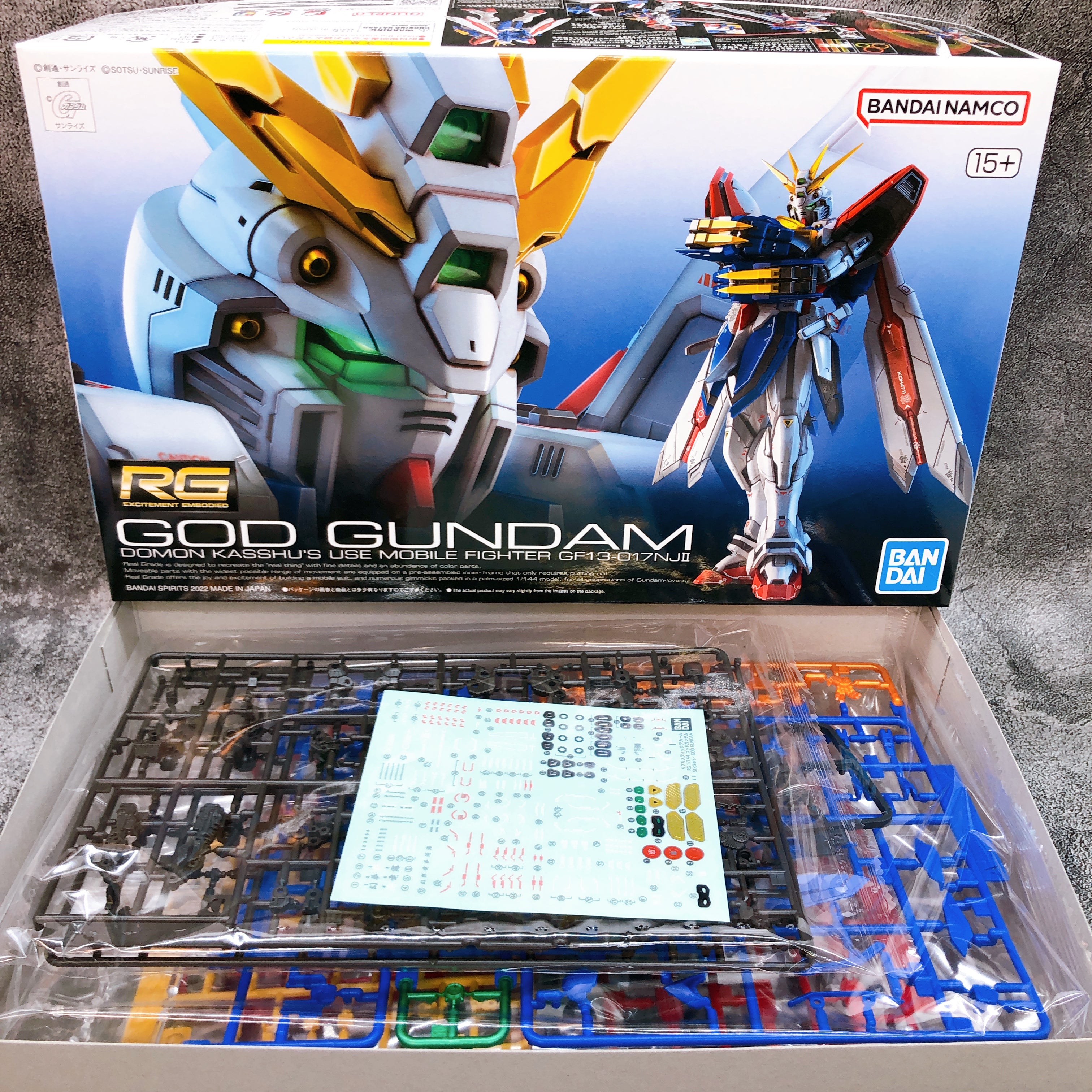 RG 1/144 God Gundam & Expansion Set G Gundam Model Kit Bandai Japan NEW FASTSHIP