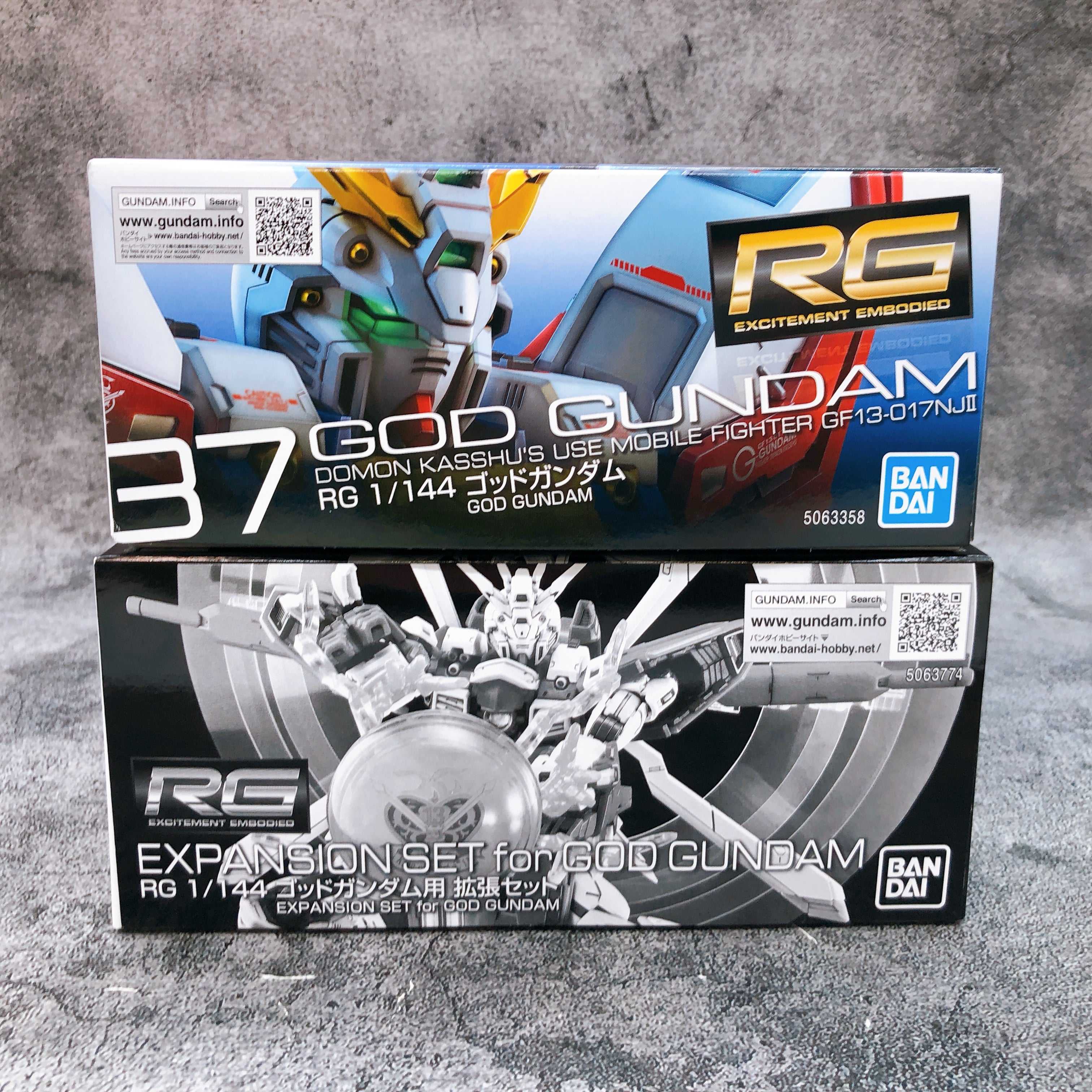 RG 1/144 God Gundam & Expansion Set G Gundam Model Kit Bandai Japan NEW FASTSHIP