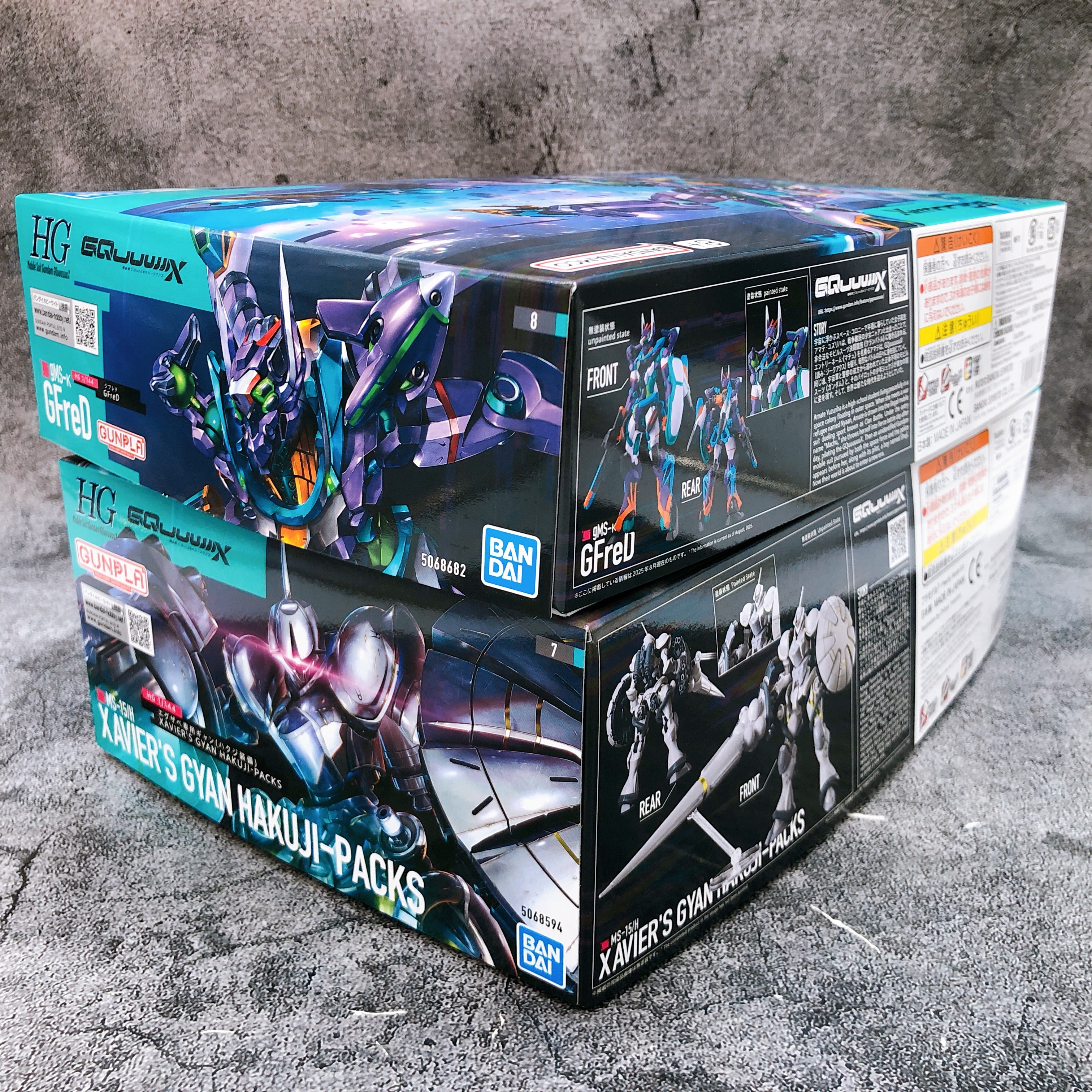 HG 1/144 GFreD & Xavier's Gyan Hakuji-Packs Set Model Kit Bandai Japan FASTSHIP