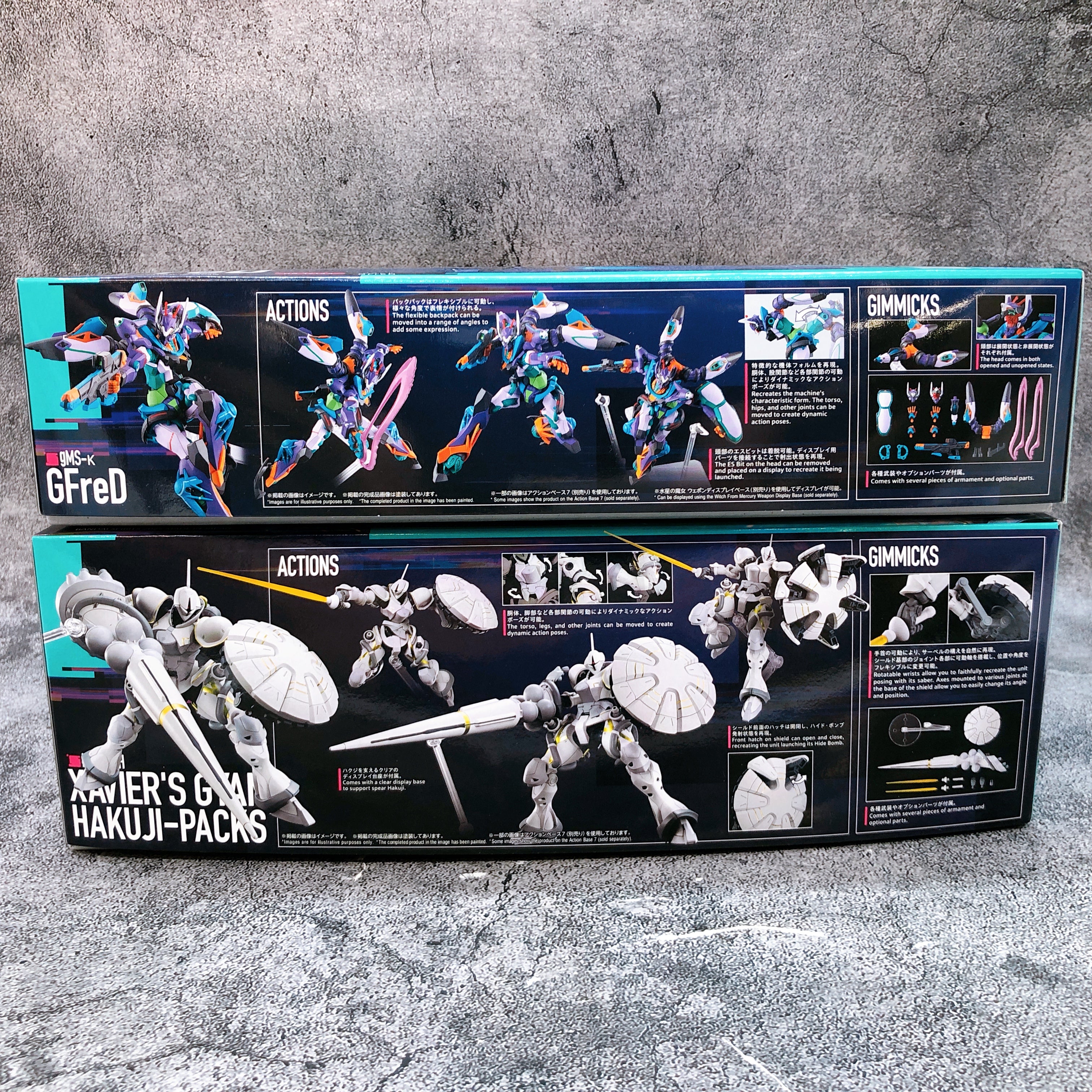 HG 1/144 GFreD & Xavier's Gyan Hakuji-Packs Set Model Kit Bandai Japan FASTSHIP