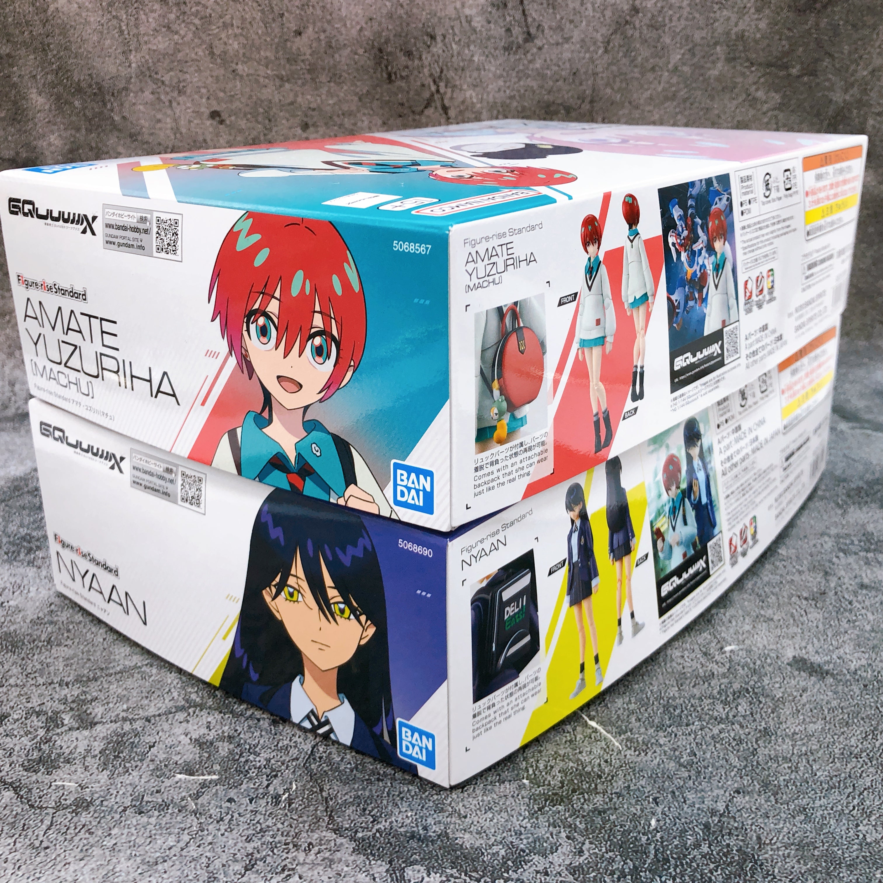 Figure-rise Standard Amate Yuzuriha Machu & Nyaan Set Model Kit Bandai Japan NEW