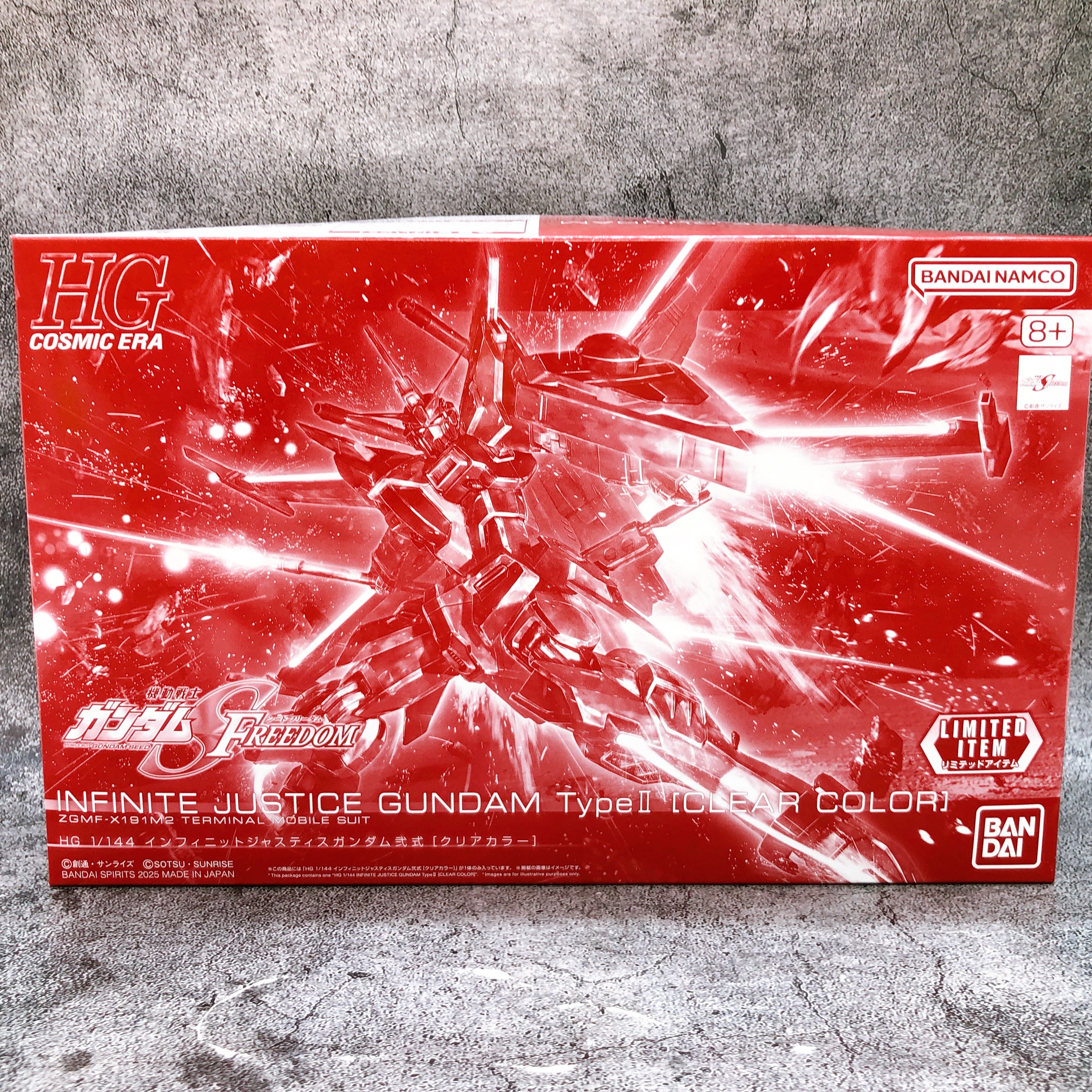 HG 1/144 Mighty Strike Freedom & Infinite Justice Gundam Type-2 Clear Color Set