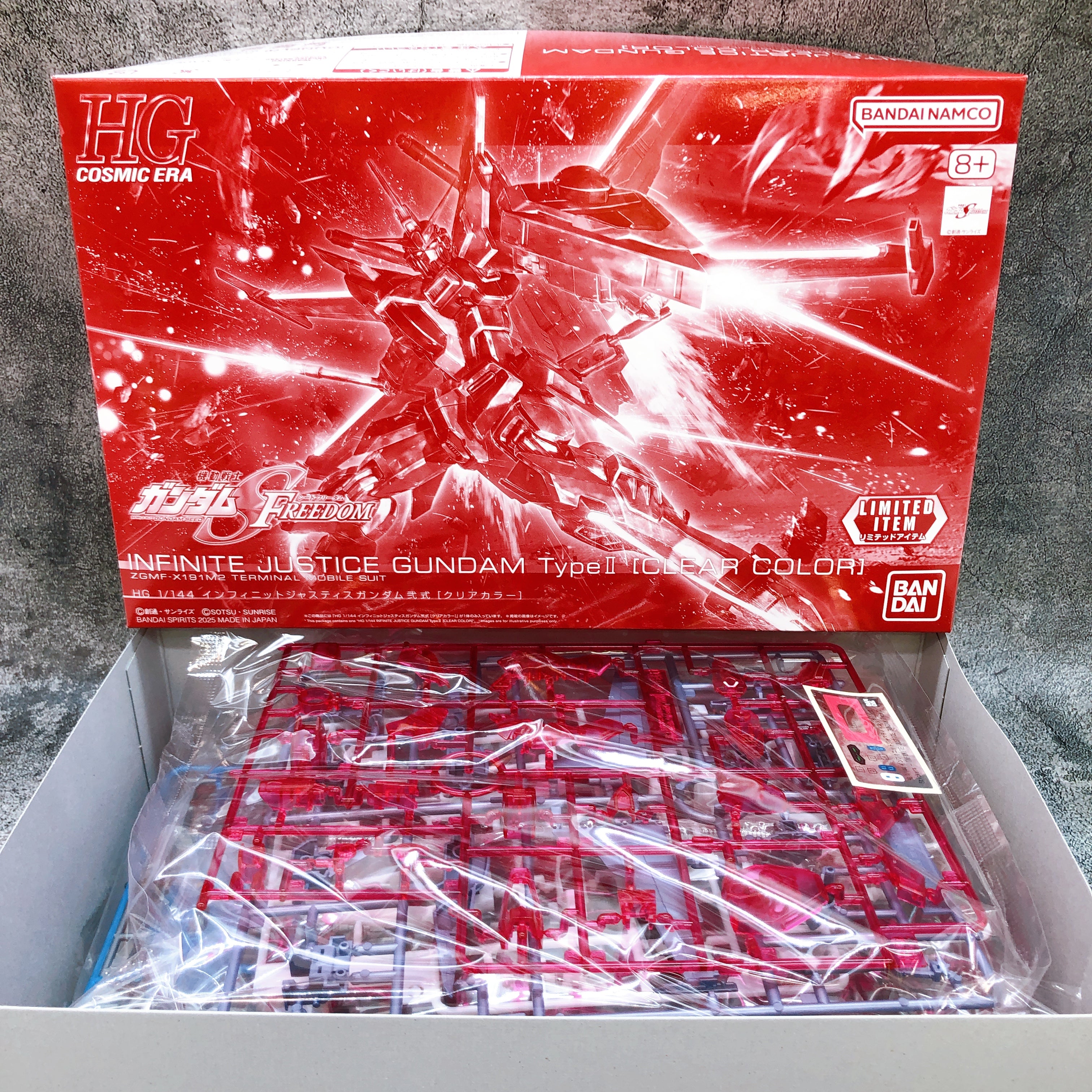 HG 1/144 Mighty Strike Freedom & Infinite Justice Gundam Type-2 Clear Color Set