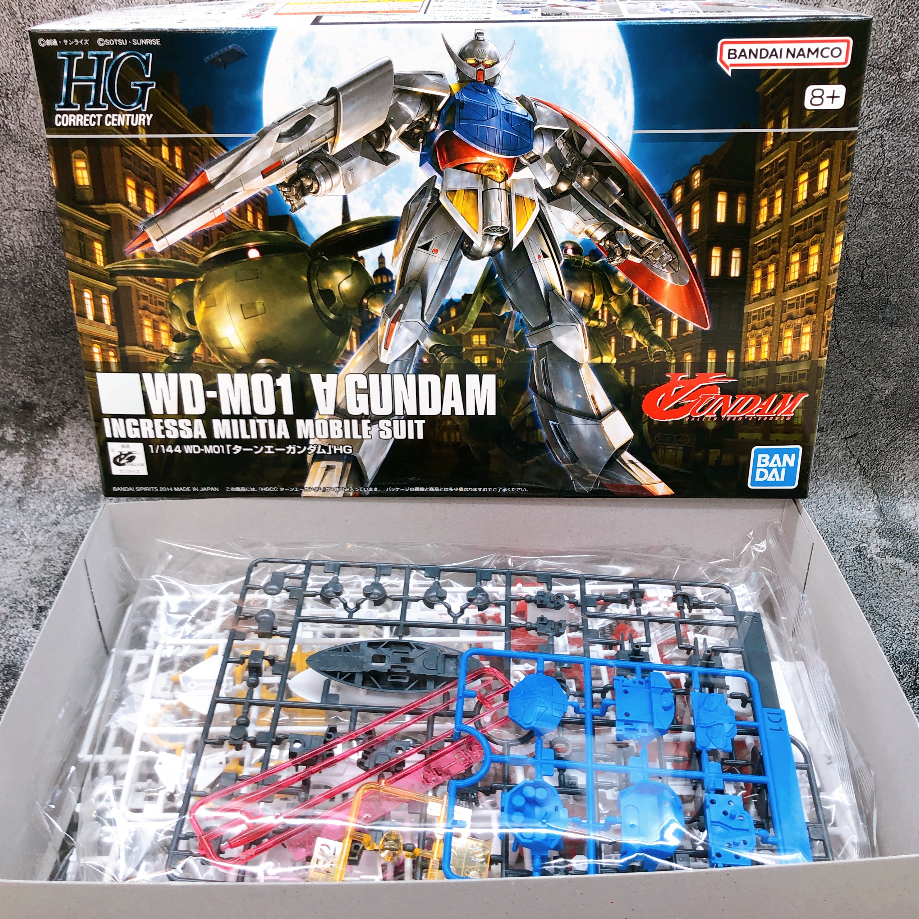 HGCC 1/144 Turn A Gundam & Effect Unit Moonlight Butterfly Set Kit Bandai NEW