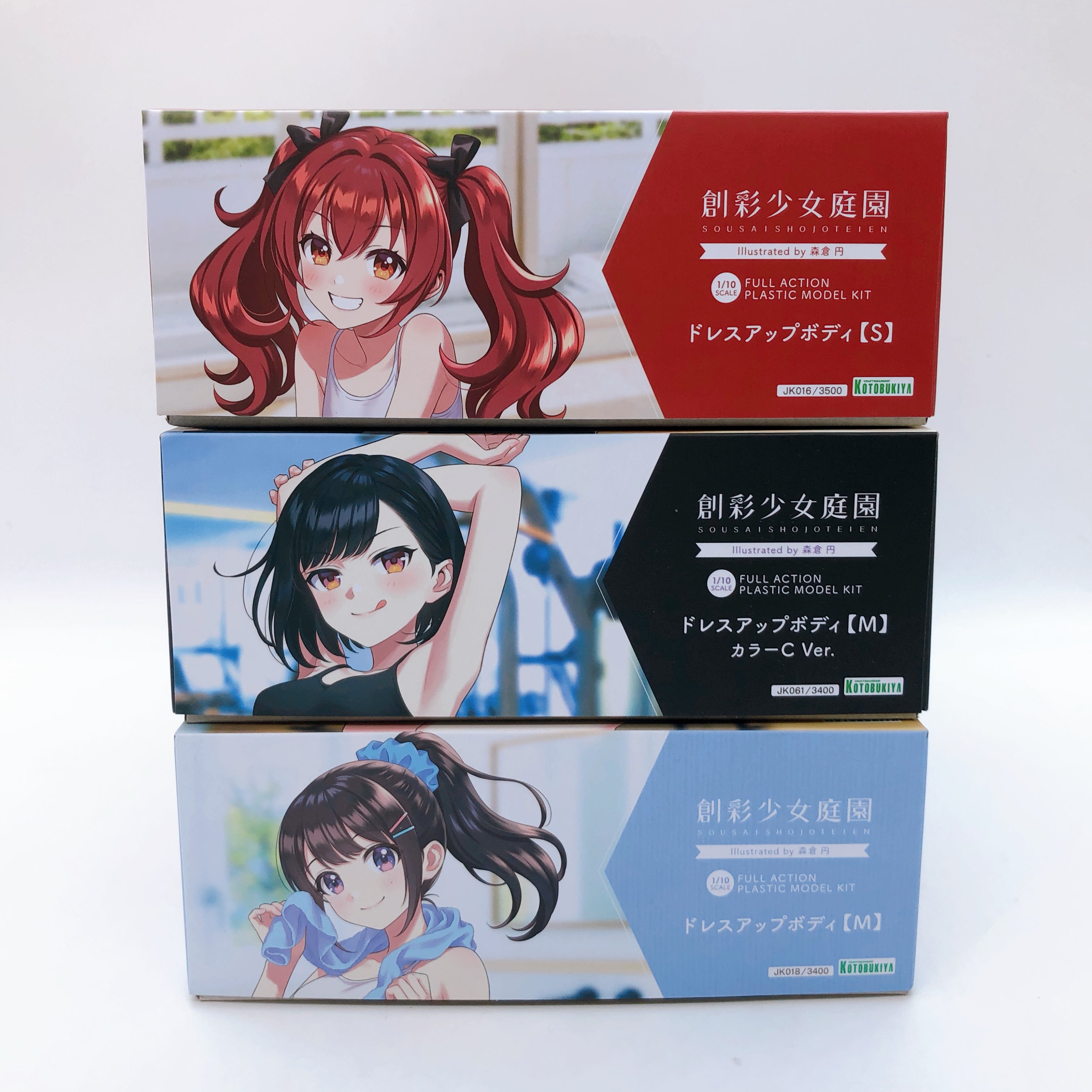 Sousai Shojo Teien Dress Up Body M/S Set of 3 1:10 Model Kit KOTOBUKIYA Japan