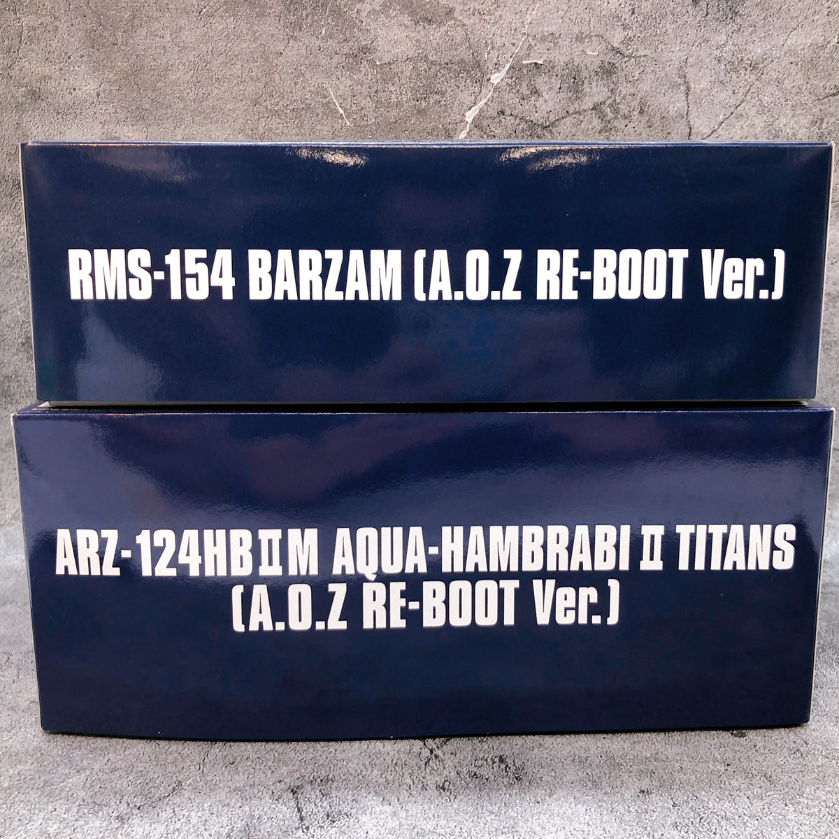 HG 1/144 Barzam & Aqua-Hambrabi II Titans A.O.Z Re-Boot Ver Set Premium Bandai