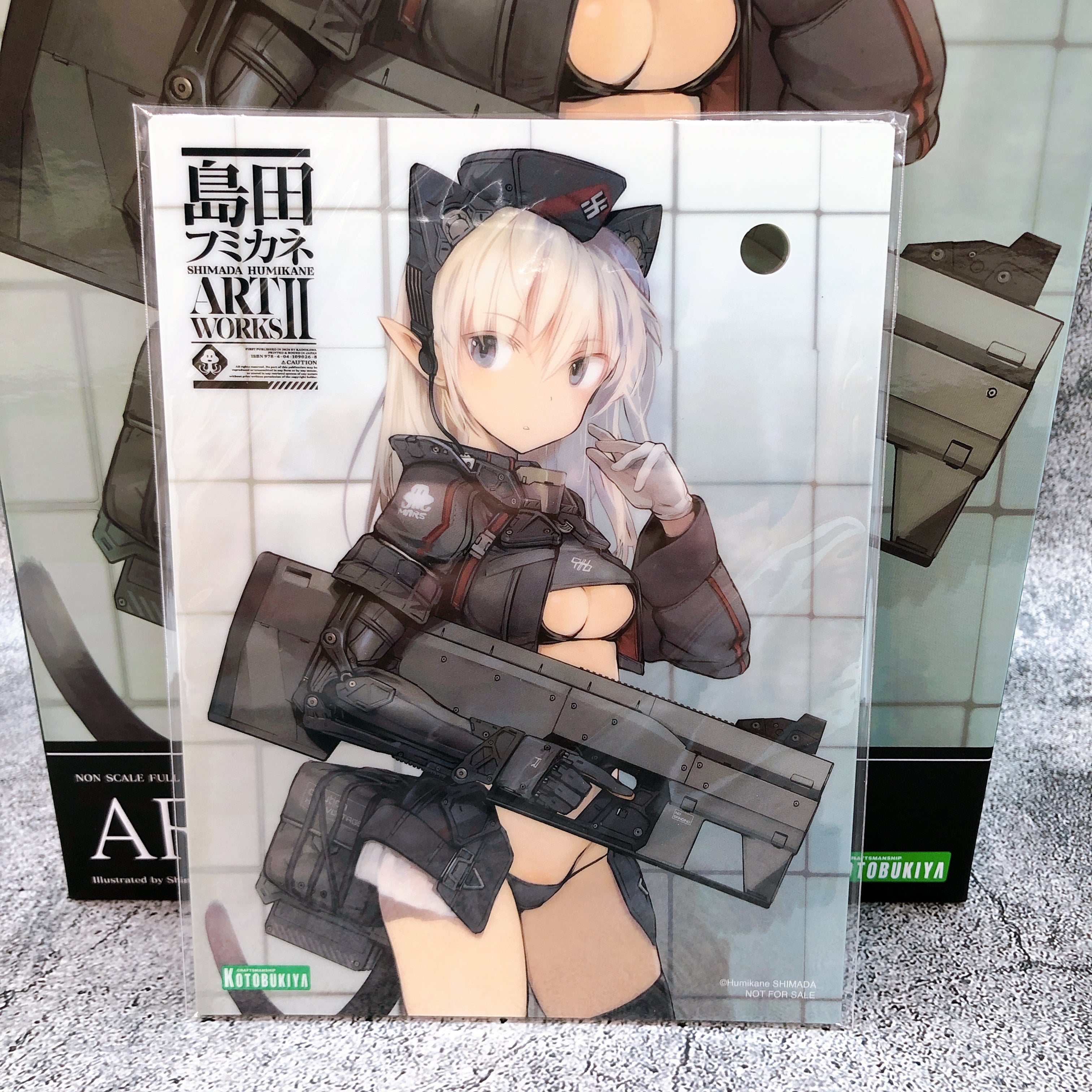 Shimada Humikane Art Works Arsia & Bonus Acrylic Plate Set Kit KOTOBUKIYA Japan