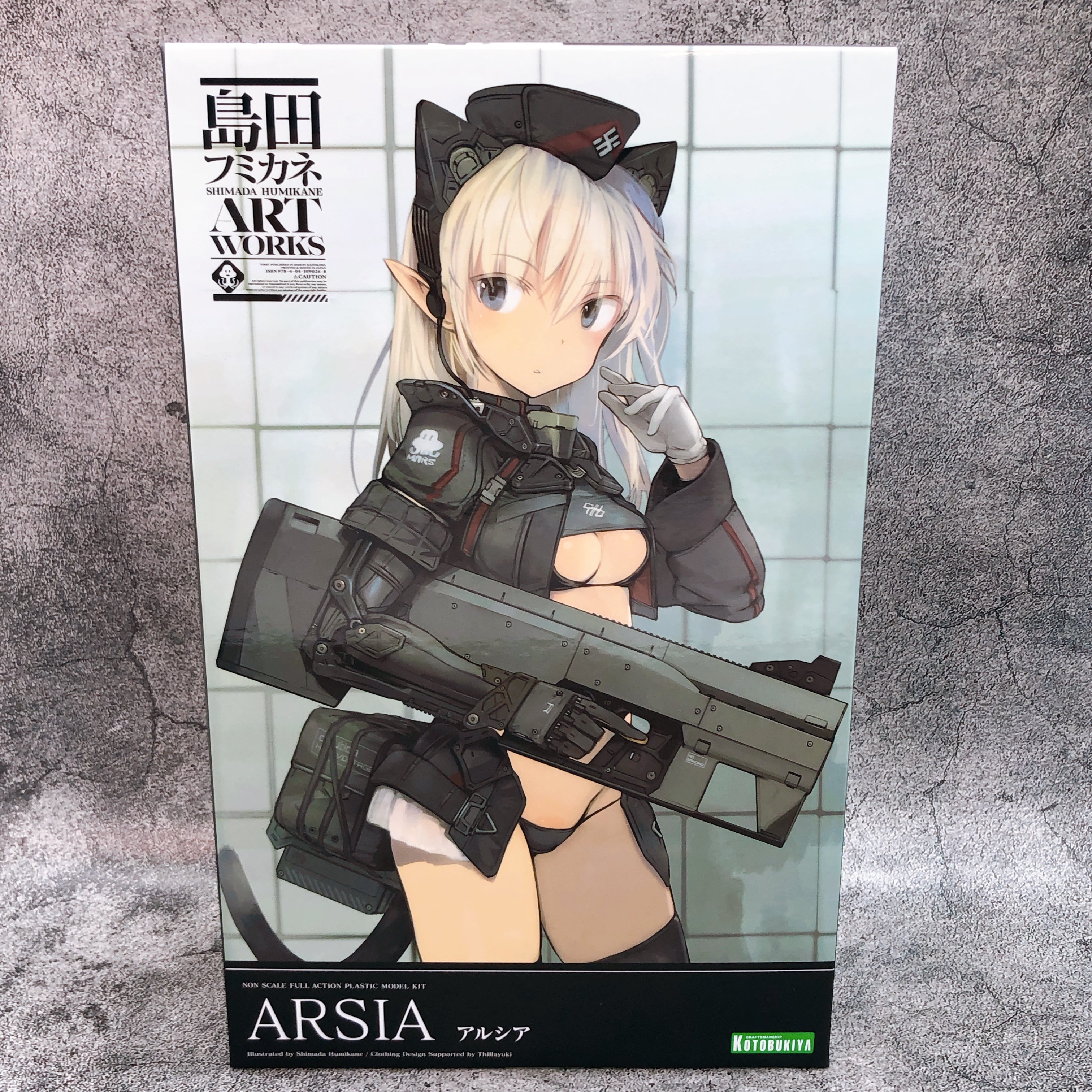 Shimada Humikane Art Works Arsia & Bonus Acrylic Plate Set Kit KOTOBUKIYA Japan