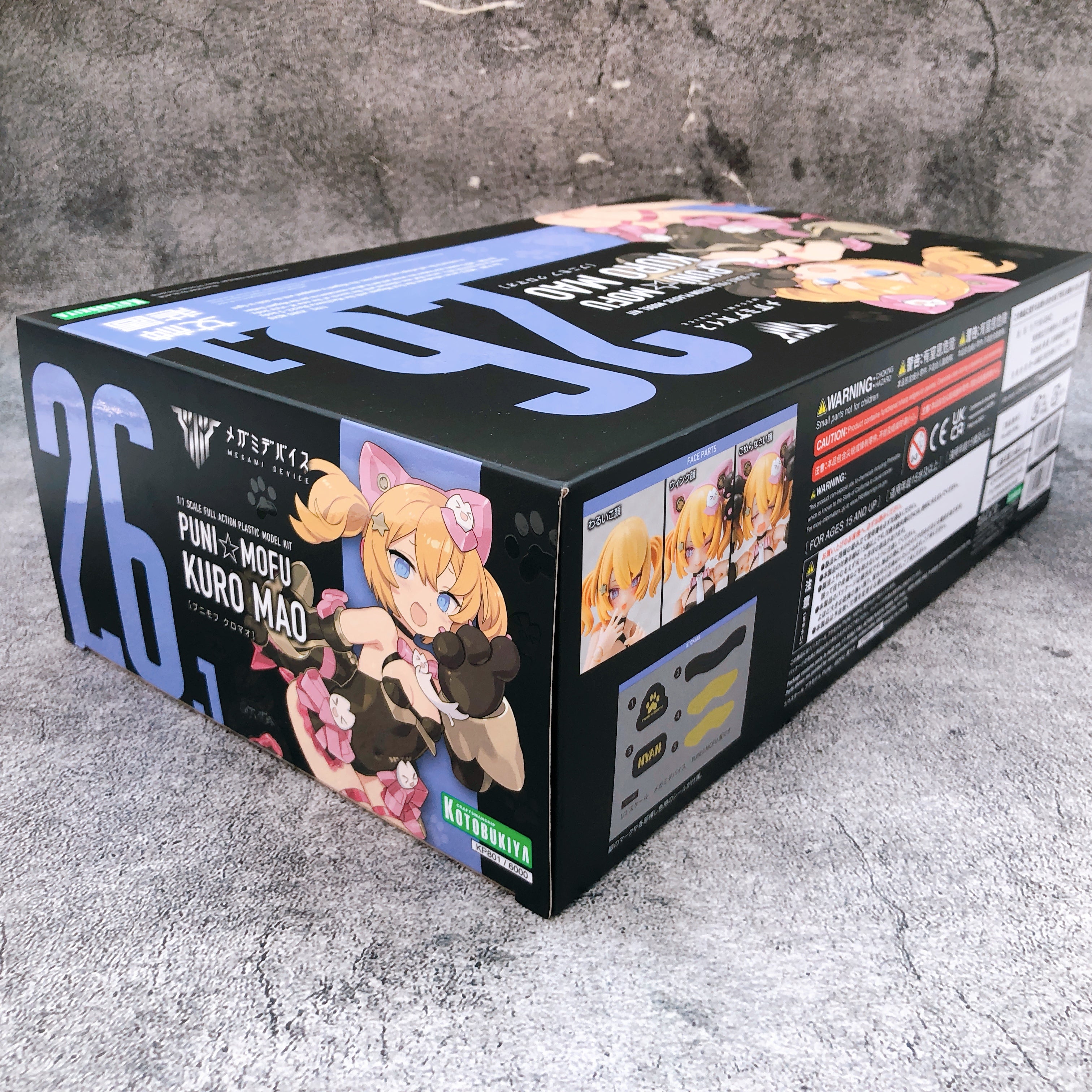 Megami Device PUNI MOFU KURO MAO & Bonus Hair Parts Set Kit KOTOBUKIYA Japan NEW