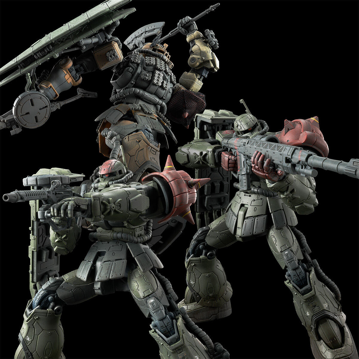 HG 1/144 Zaku II F Type LeSEAN & Zaku II F Type Chubs Set Kit Premium Bandai NEW