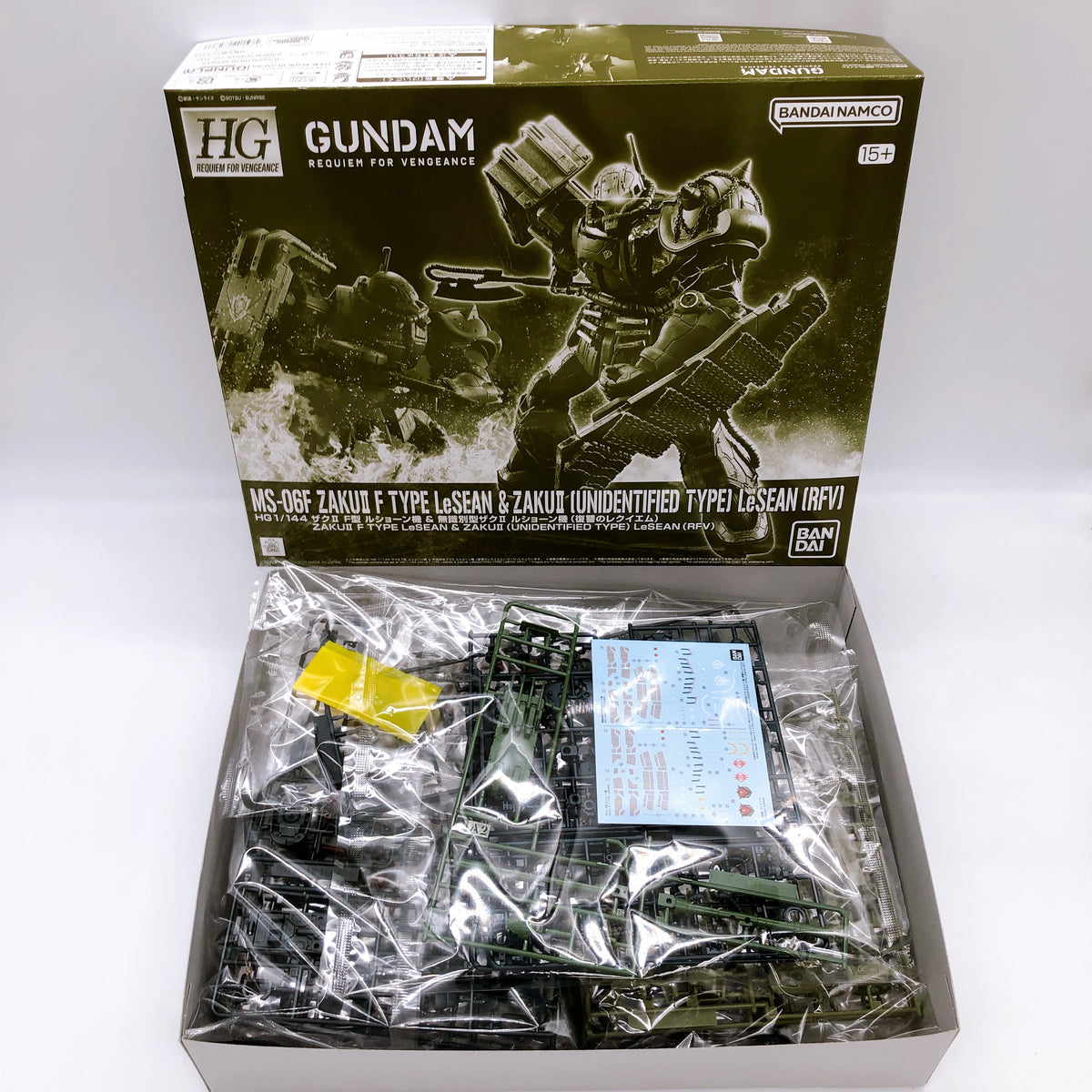 HG 1/144 Zaku II F Type LeSEAN & Zaku II F Type Chubs Set Kit Premium Bandai NEW
