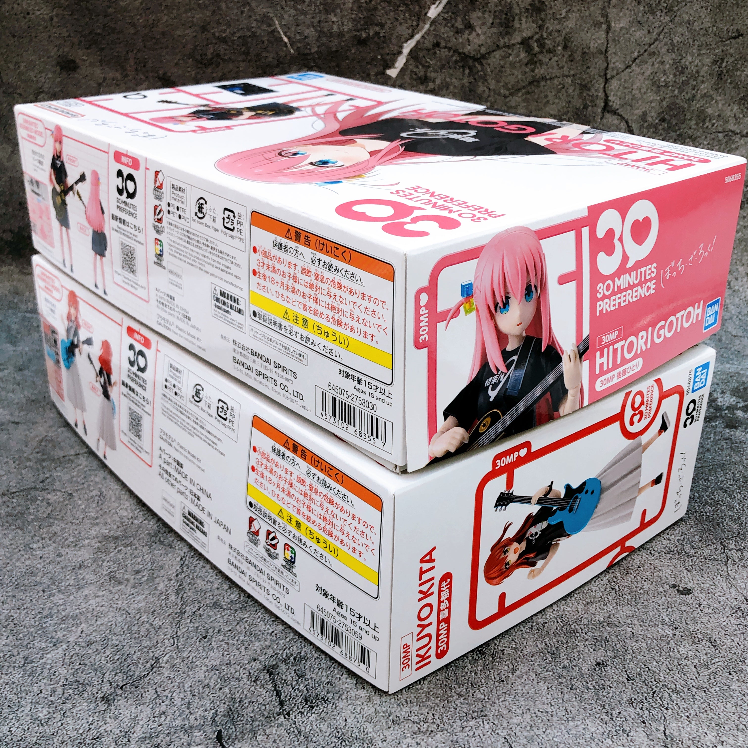 30MP Hitori Gotoh & Ikuyo Kita Set Bocchi the Rock! Model Kit Bandai Japan NEW