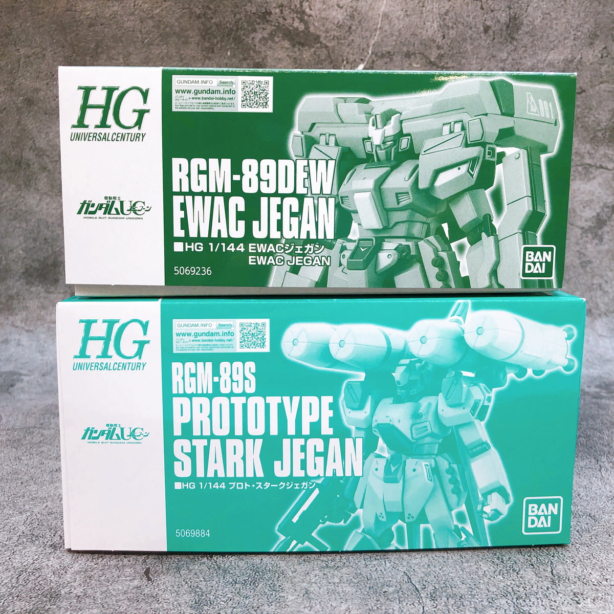 HGUC 1/144 Prototype Stark Jegan & EWAC Jegan Set Model Kit Premium Bandai NEW