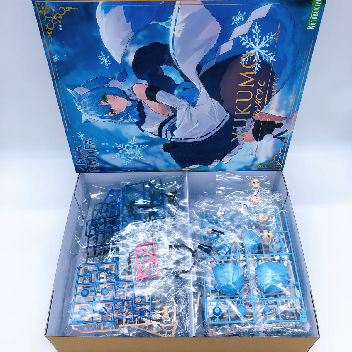 ARCANADEA Yukumo ReACT-C & Bonus Hair Parts Set Model Kit KOTOBUKIYA Japan NEW
