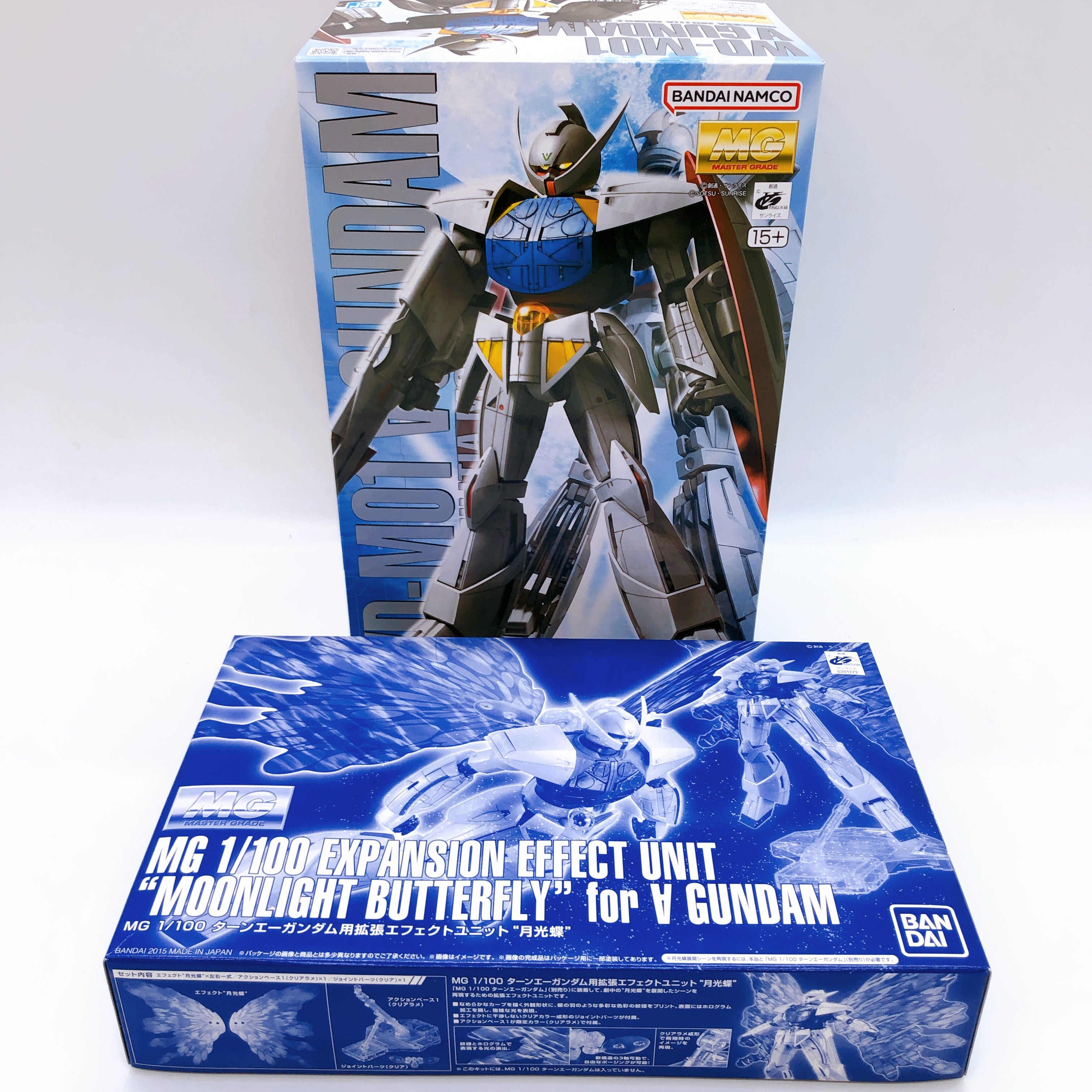 MG 1/100 Turn A Gundam & Moonlight Butterfly Effect Unit Set Kit Bandai FASTSHIP
