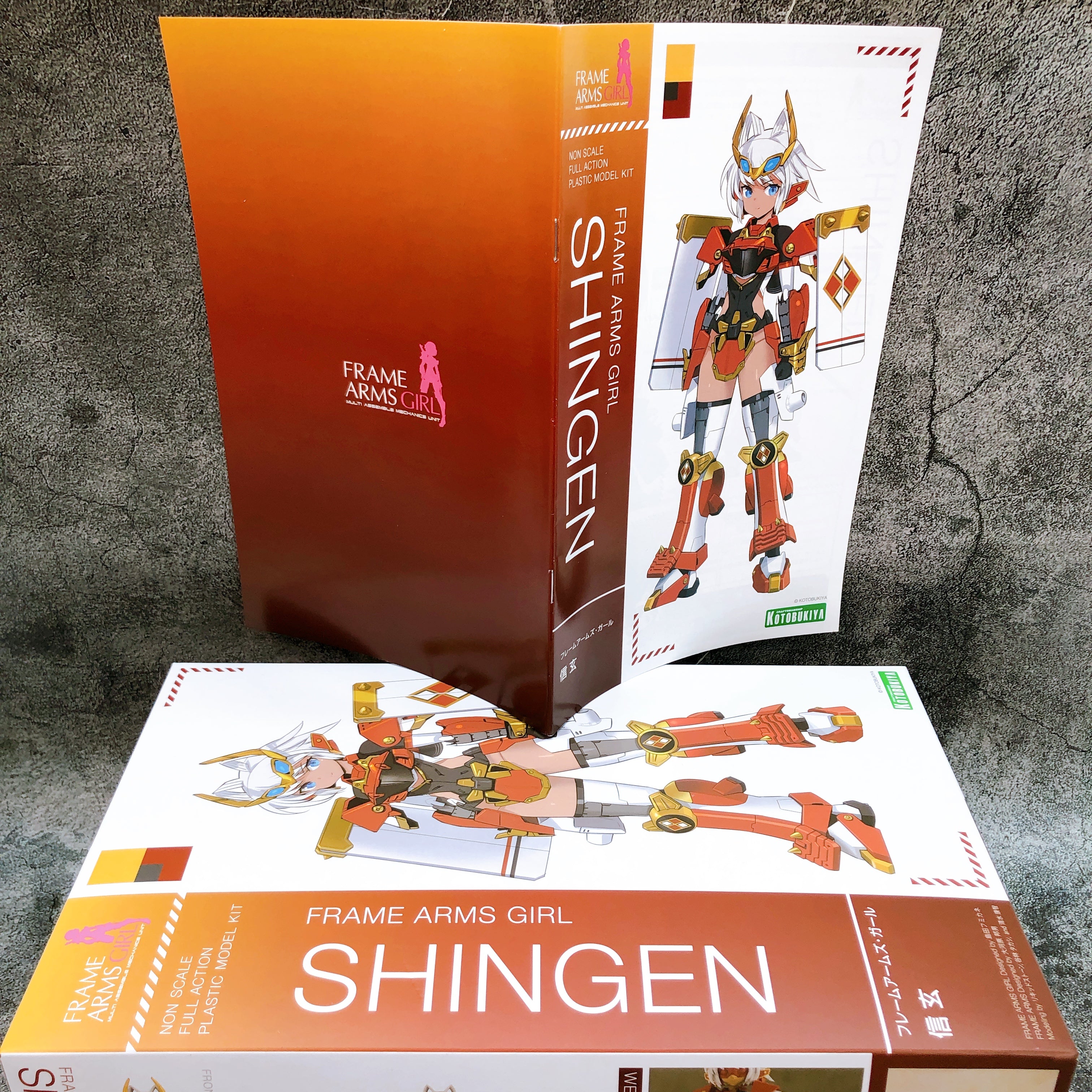 Frame Arms Girl Shingen & Bonus Hair Parts Set Model Kit KOTOBUKIYA Japan NEW