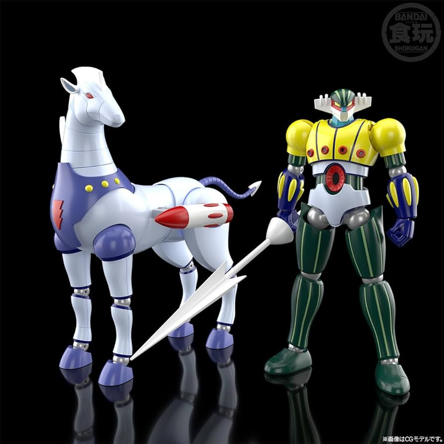 SMP Steel Jeeg & Steel Jeeg Through In Set Kotetsu Jeeg Model Kit Premium Bandai