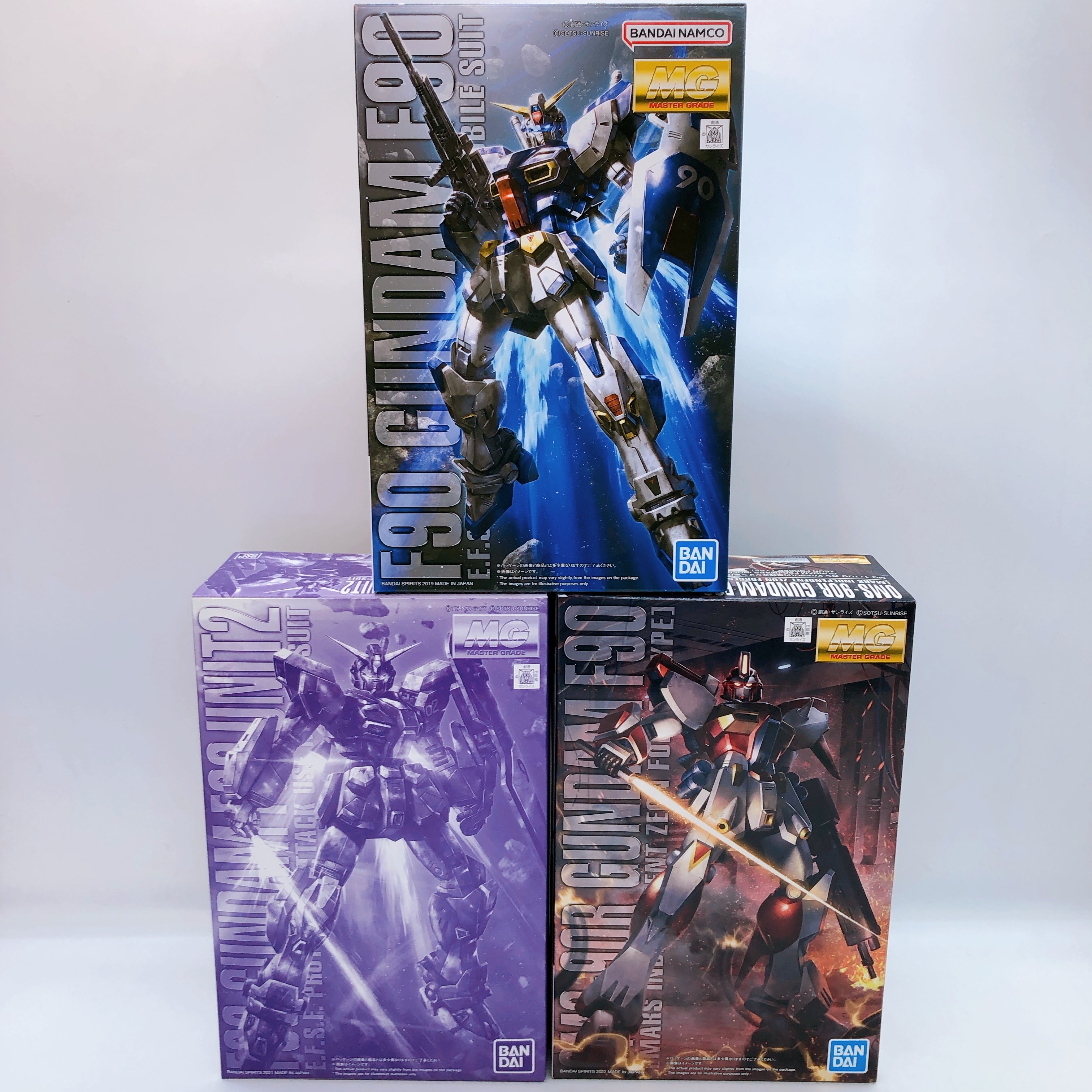 MG 1/100 Gundam F90 / F90 Unit 2 / F90 Mars Type Set of 3 Kit Premium Bandai NEW