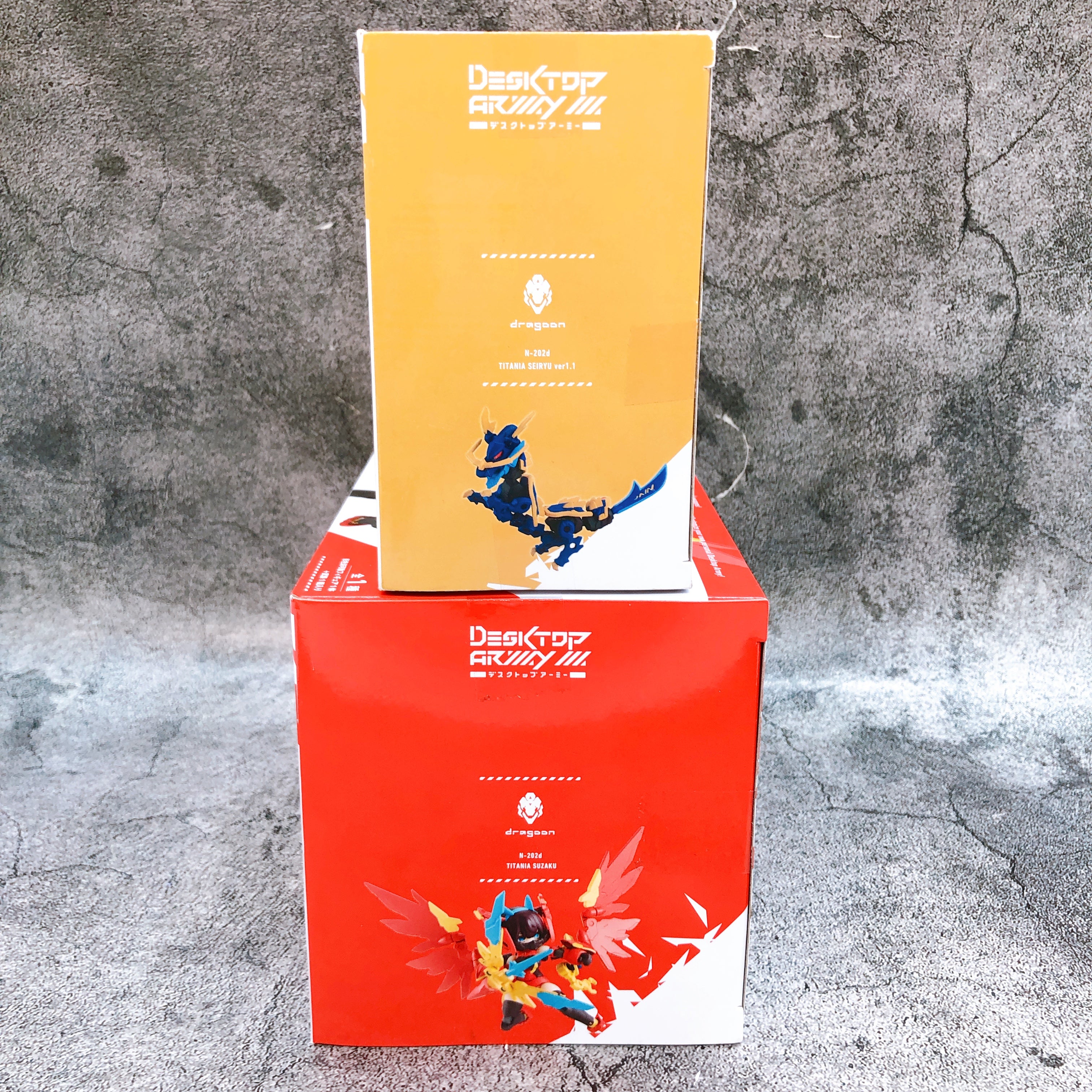 Desktop Army N-202d Seiryu Byakko Suzaku Genbu Set of 4 Action Figure MegaHouse