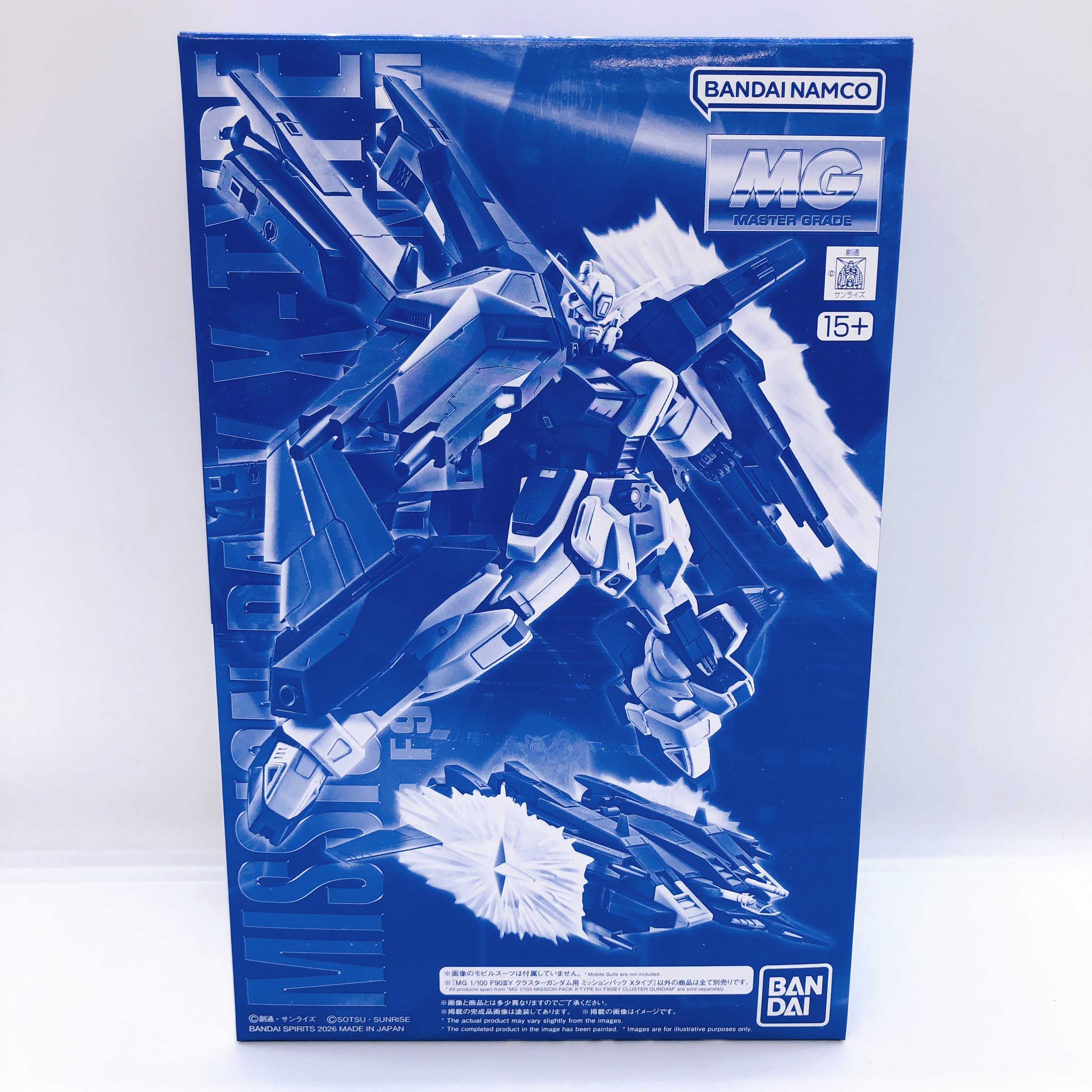 MG 1/100 F90IIIY Cluster Gundam & Mission Pack X-Type Set Kit Premium Bandai NEW
