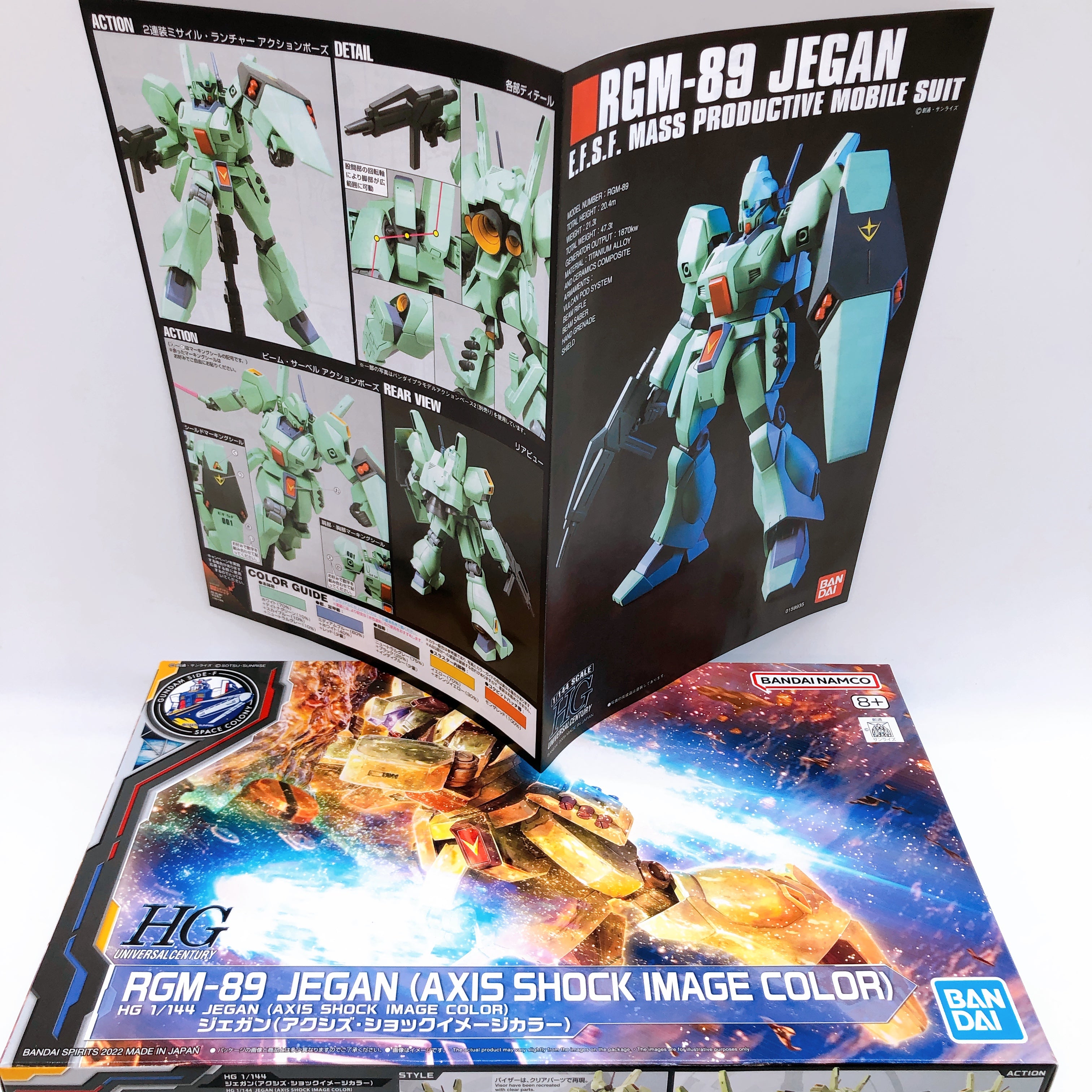 HG 1/144 Nu Gundam & Jegan & GM III & Geara Doga Axis Shock Image Color Set Kit