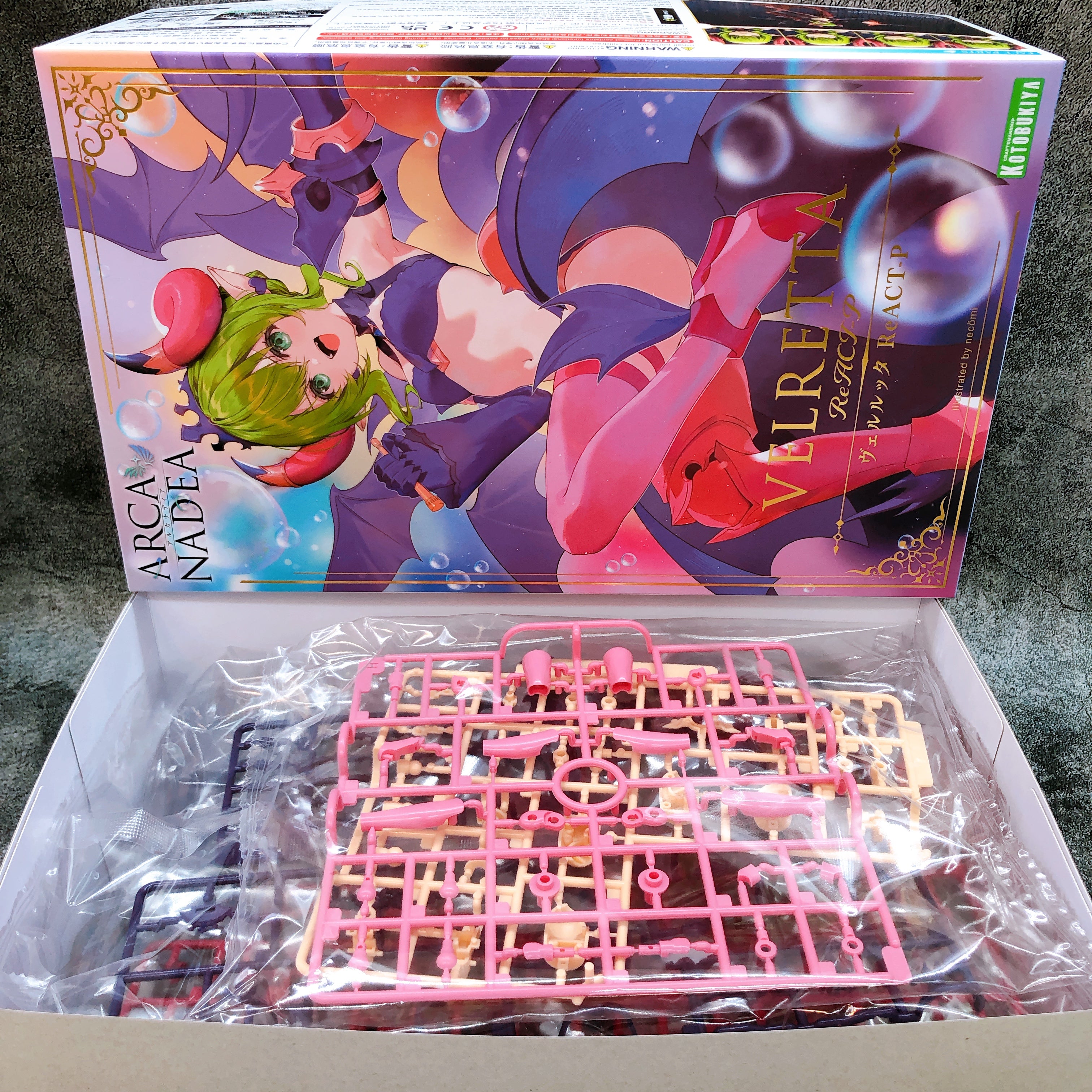 ARCANADEA Velretta ReACT-P & Bonus Parts Set Model Kit KOTOBUKIYA Japan FASTSHIP