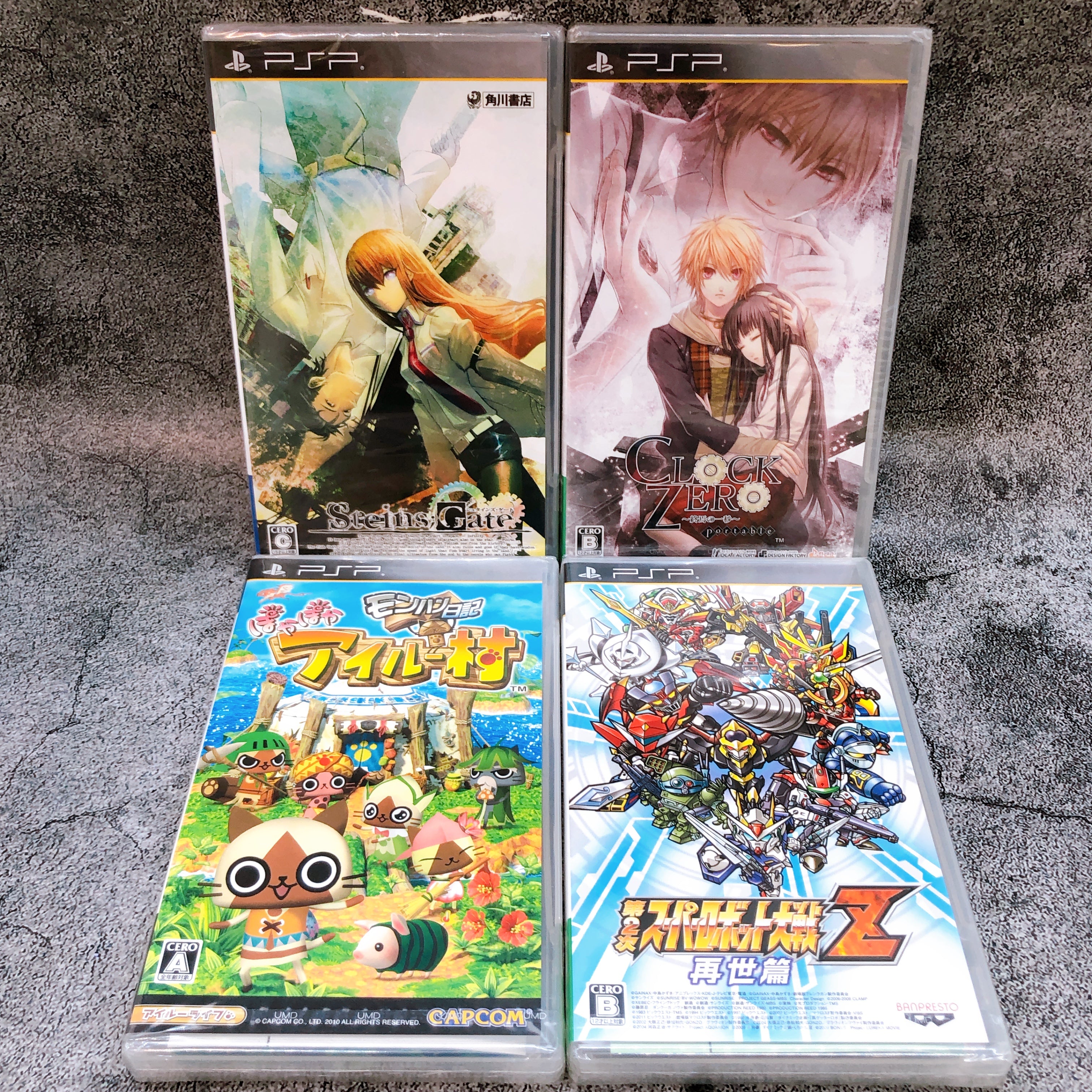 PSP Game Software Set of 8 Bundle Sony PlayStation Portable Japan Game Sealed