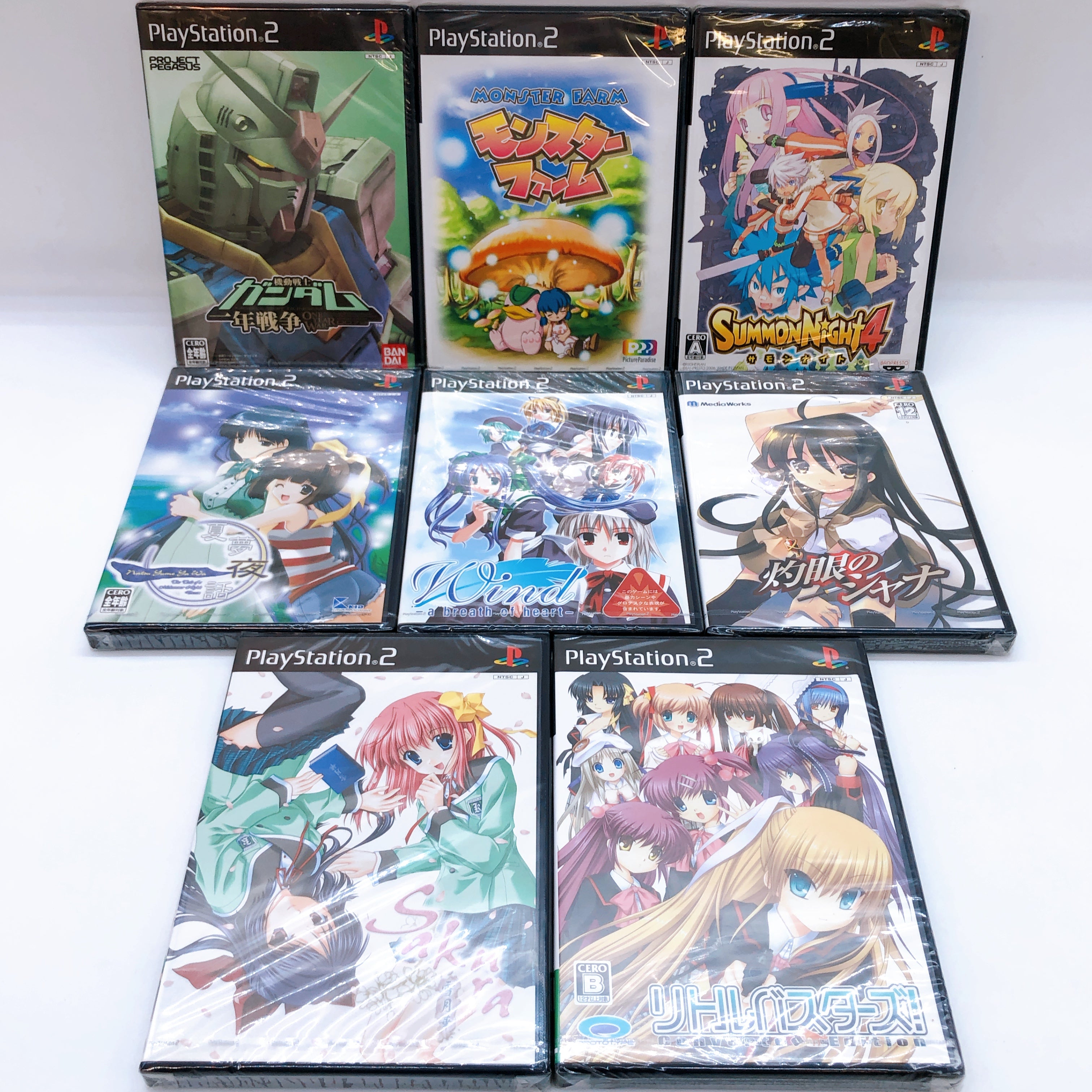 PlayStation 2 Game Software Set of 8 Bundle PS2 Japan Game Sealed NEW FASTSHIP