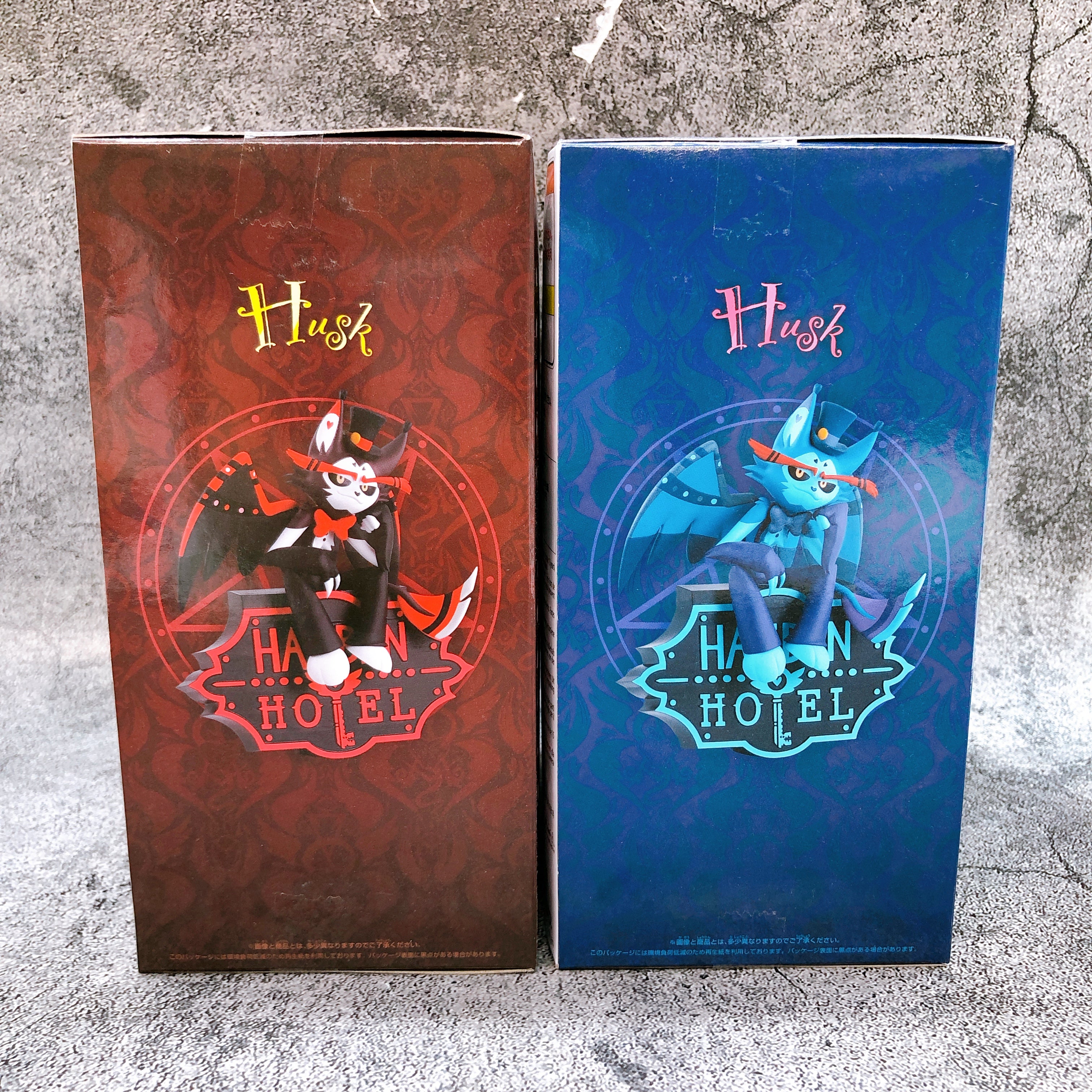 Hazbin Hotel Husk Another Color:Blue & Red Set Monitor Top Figure BANPRESTO