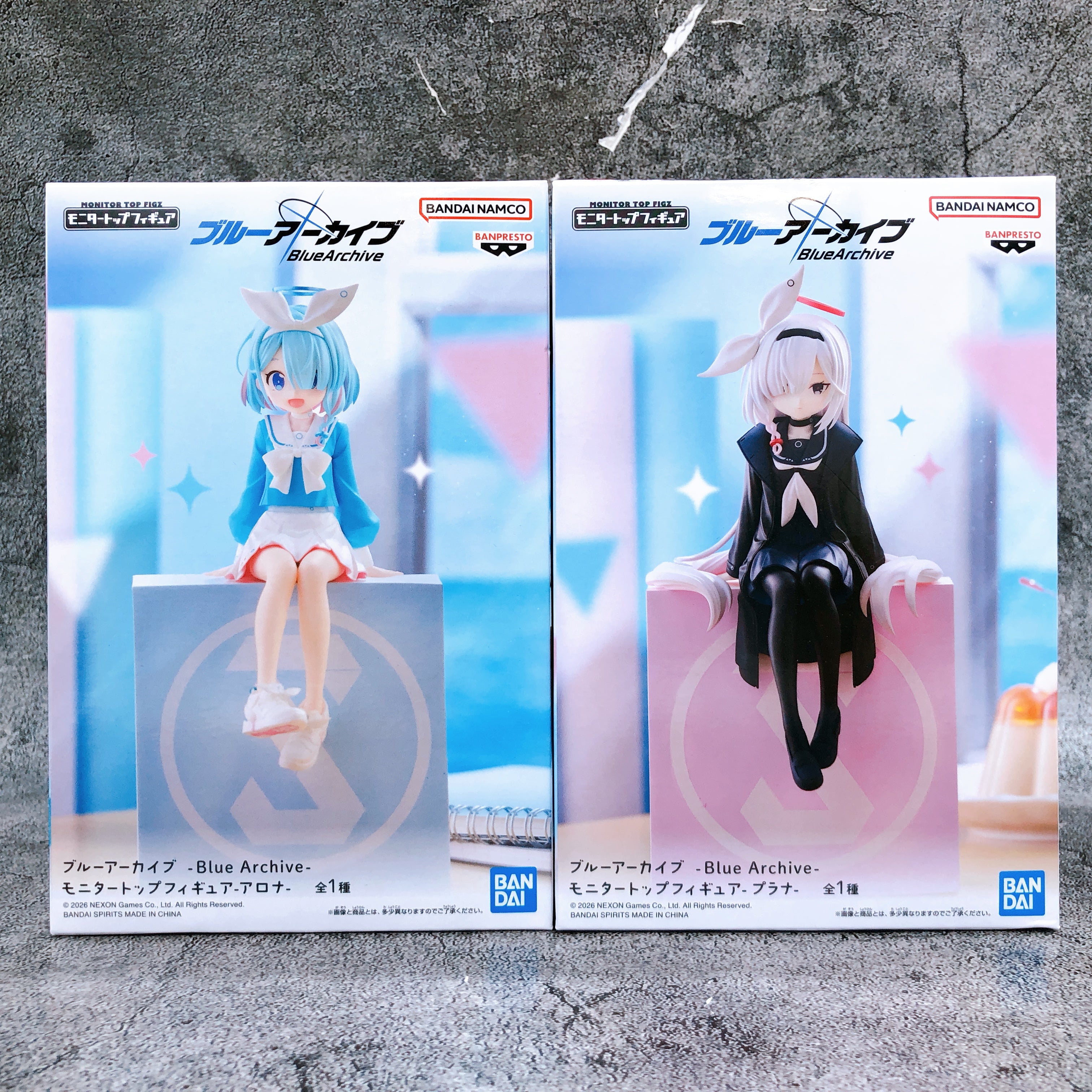 Blue Archive Plana & Arona Monitor Top Figure Set BANPRESTO Japan AUTHENTIC