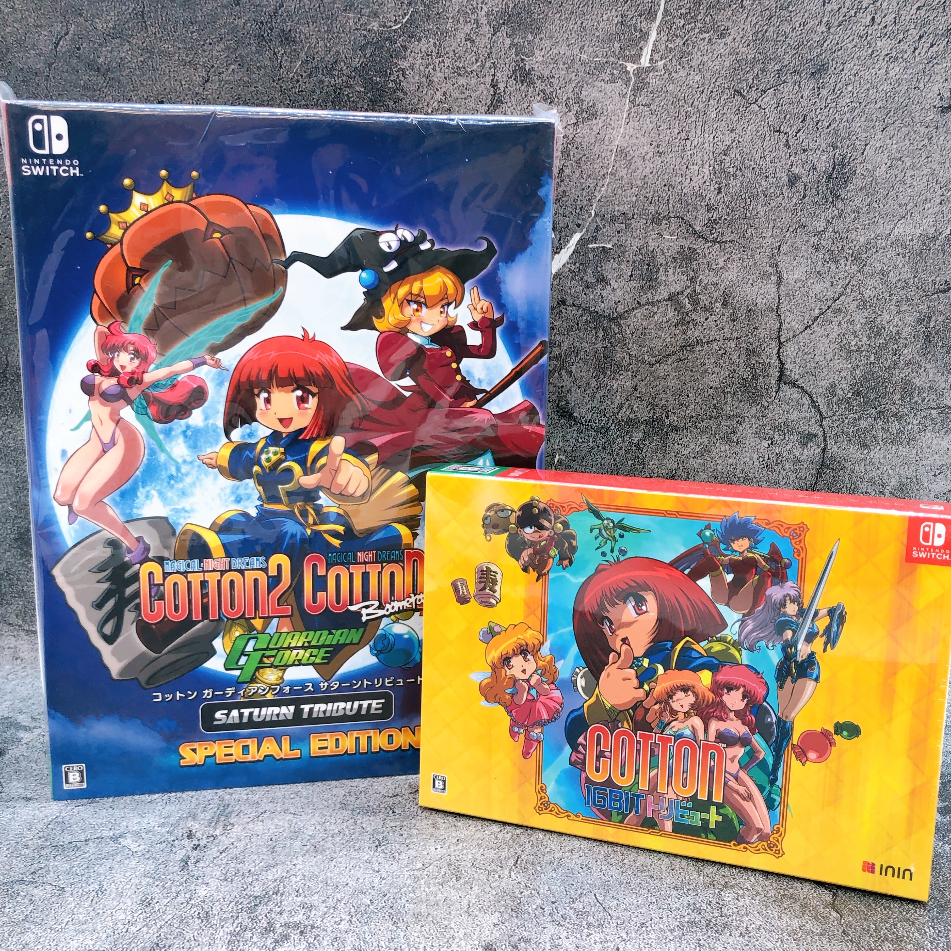 Nintendo Switch Cotton Guardian Force & Cotton 16Bit Tribute Limited Box Set NEW