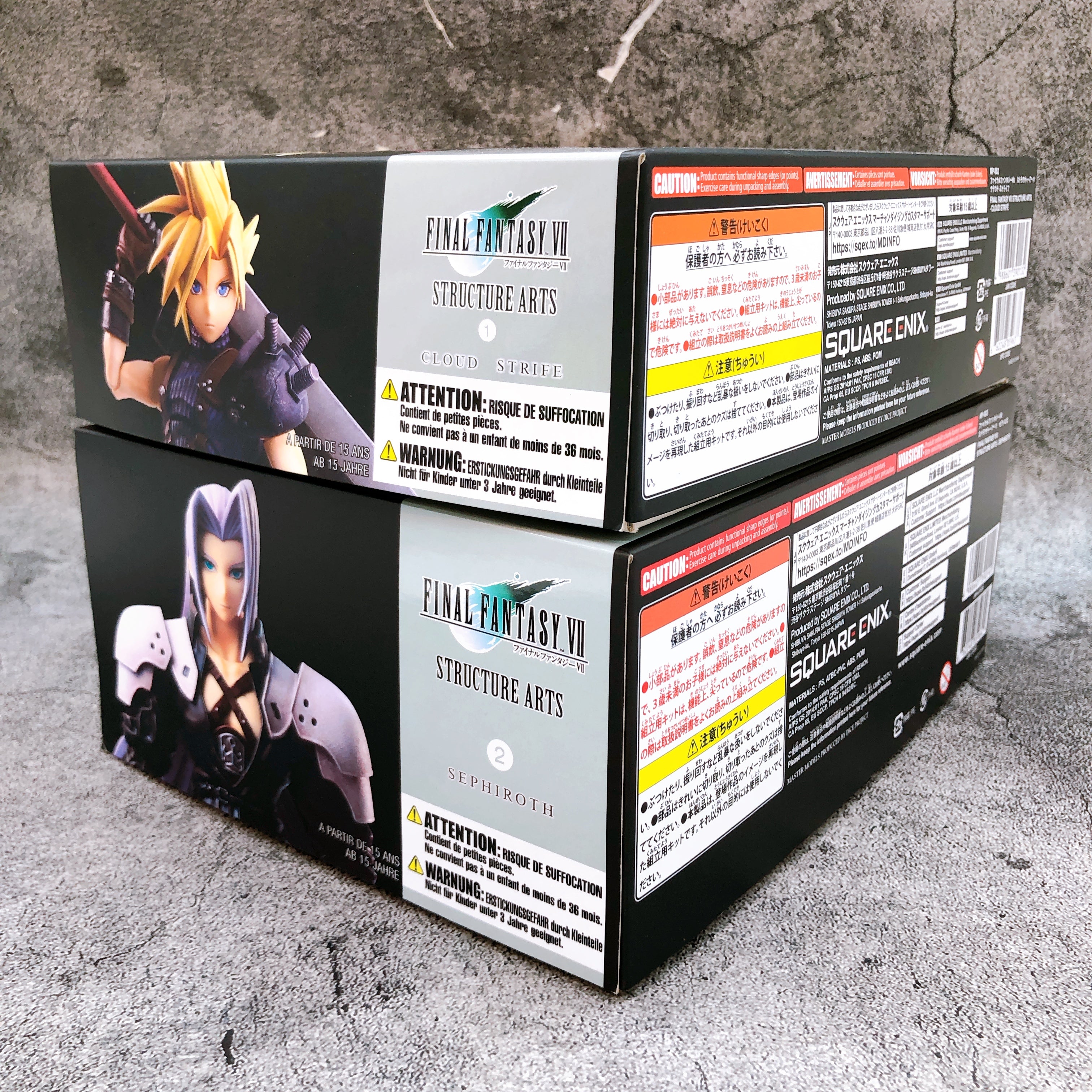 FINAL FANTASY VII Structure Arts Cloud Strife & Sephiroth Set FF7 Model Kit NEW