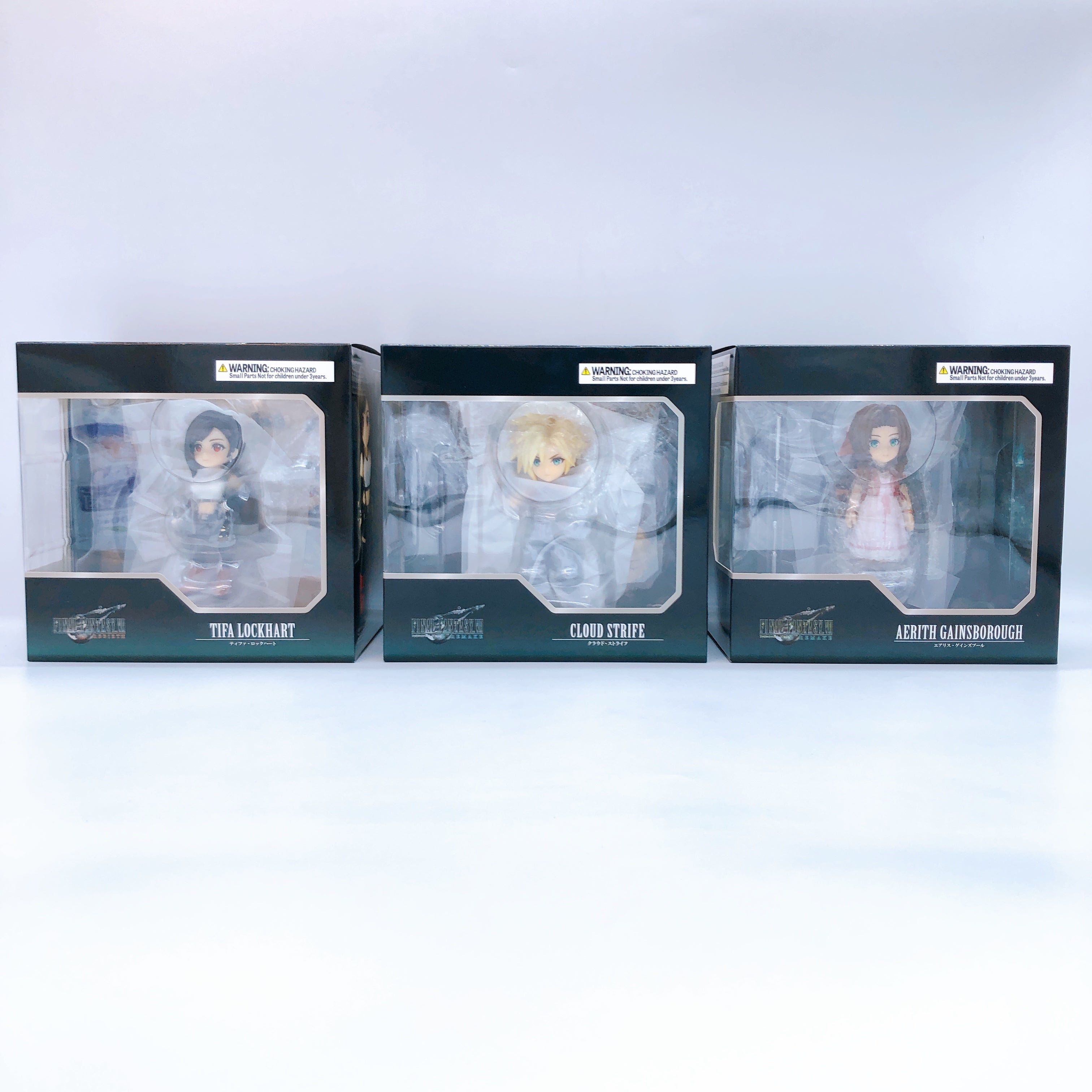 FINAL FANTASY VII REBIRTH ADORABLE ARTS Cloud Tifa Aerith Set of 3 Square Enix
