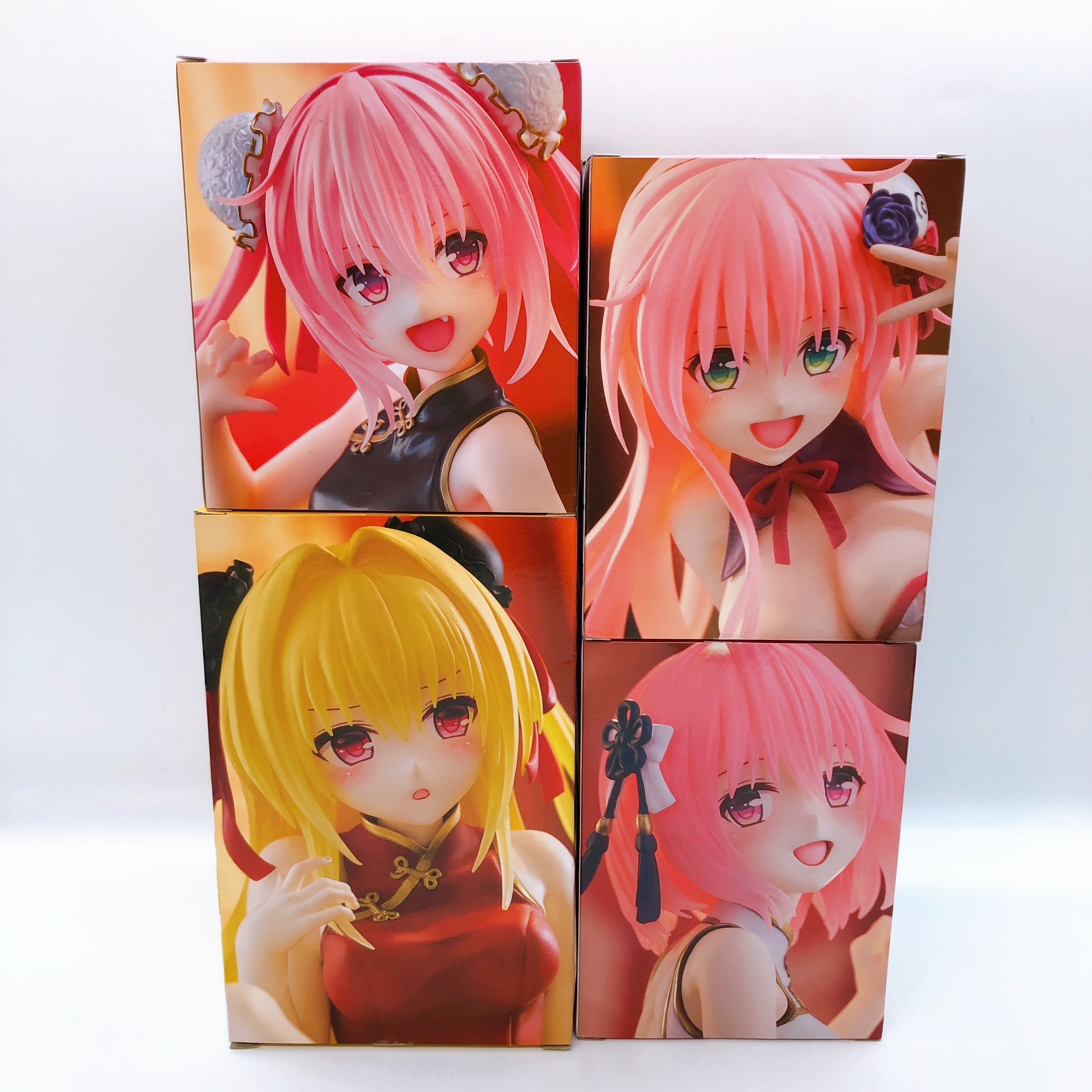 To Love Ru Darkness China Dress ver. Desktop Cute Figure Set of 8 Taito Japan