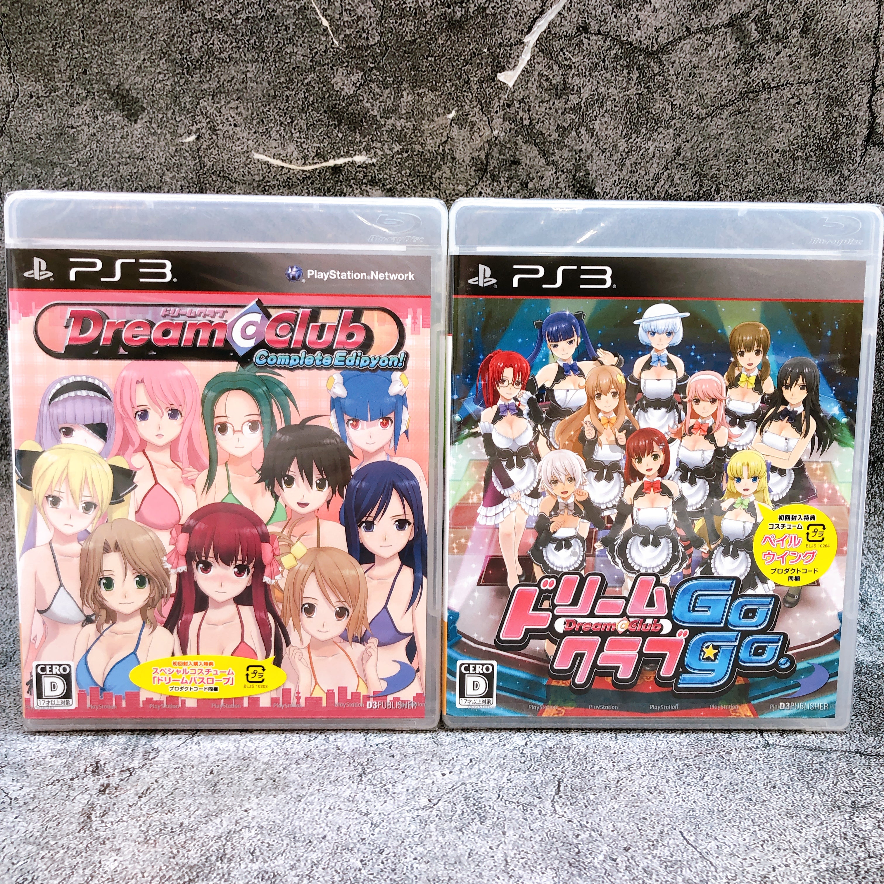 PS3 DREAM C CLUB Complete Edipyon! & DREAM C CLUB Gogo. Set Japan Game Sealed