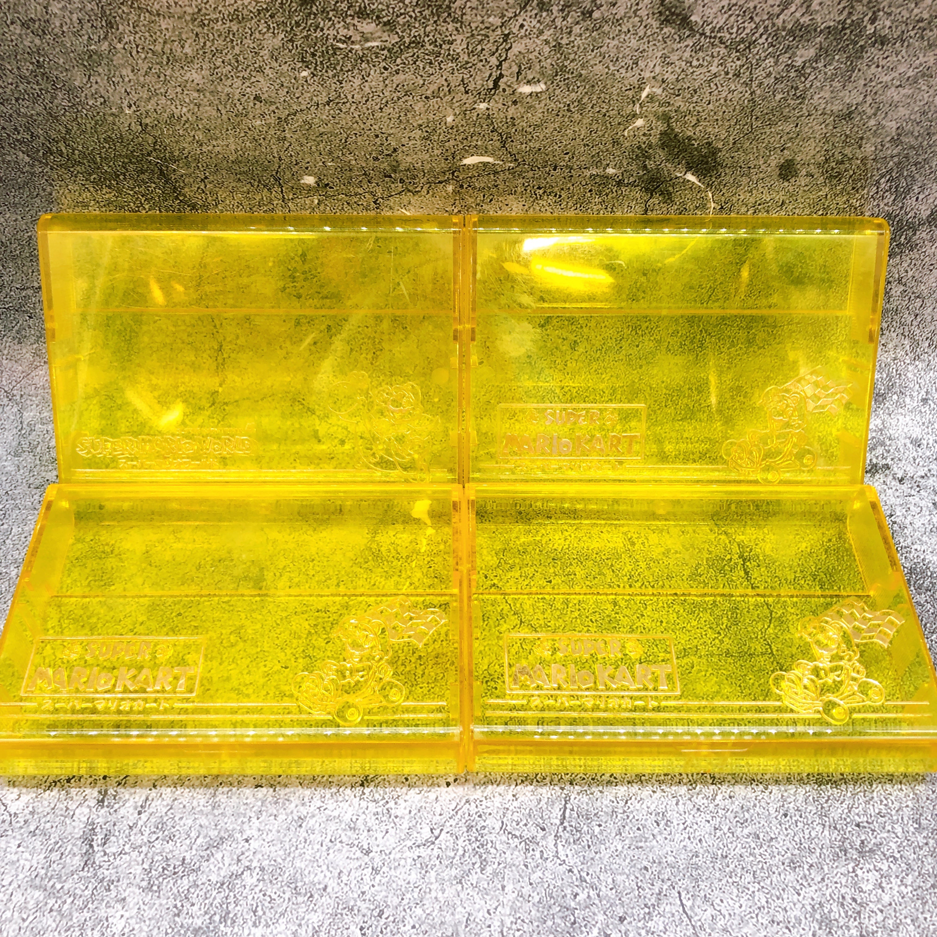 Nintendo Super Famicom Cartridge Case Set of 8 Super Mario Vintage Item Japan