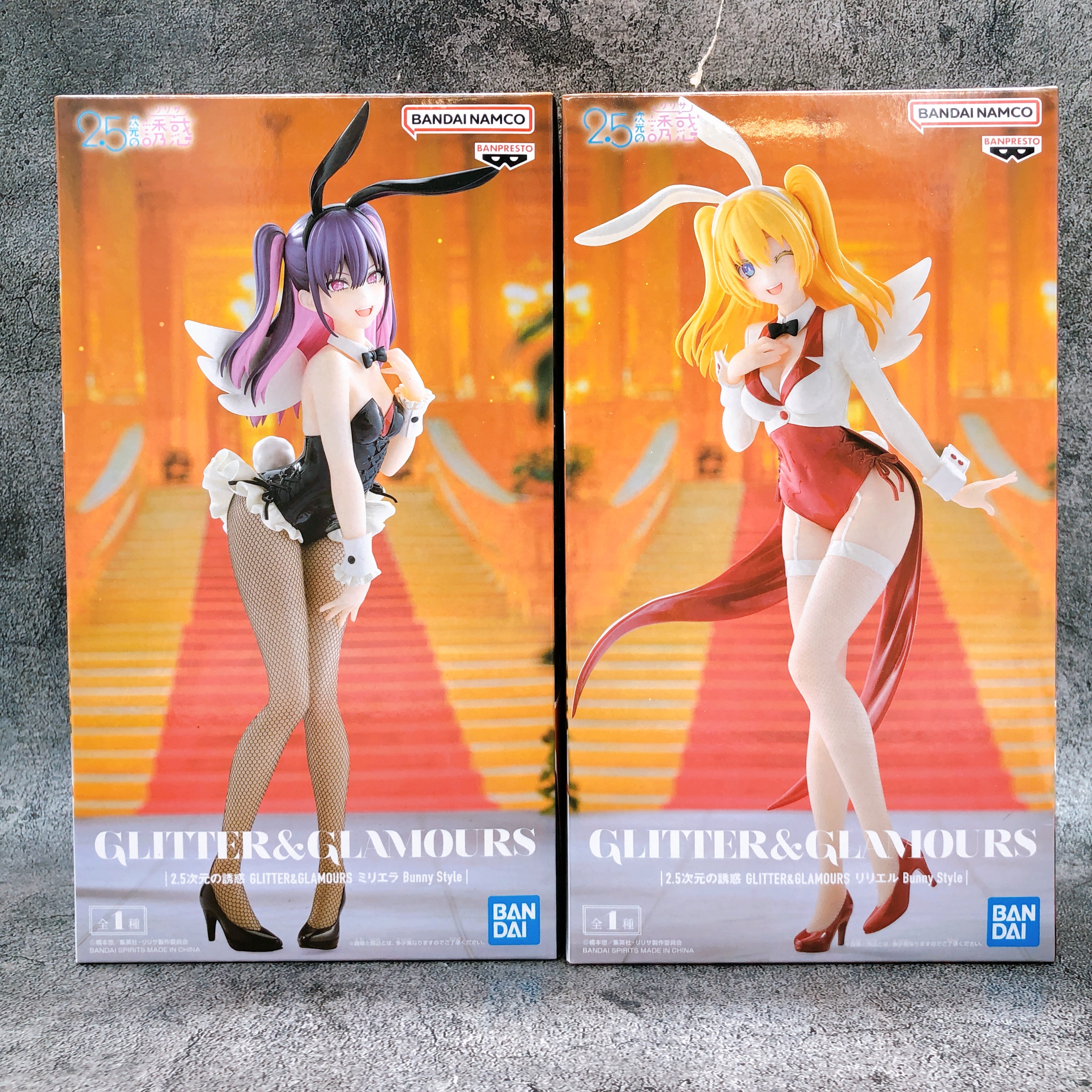 2.5 Dimensional Seduction Liliel & Miriella Bunny GLITTER & GLAMOURS Figure Set